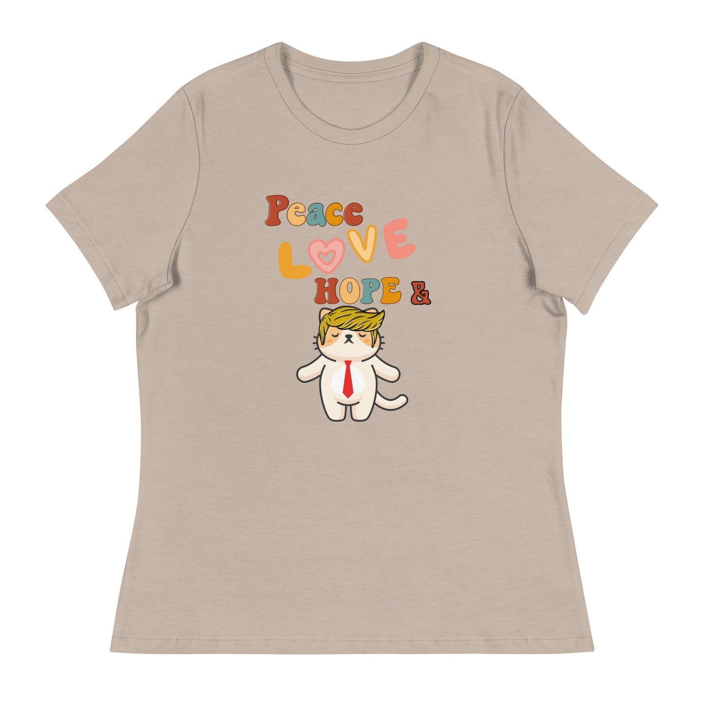 Peace Love Hope Women's Relaxed Tee - My Social Cat Bonafide Boutique LLCPeace Love Hope Women's Relaxed TeeT - shirtMy Social Cat Bonafide Boutique LLCHeather StoneShopelove