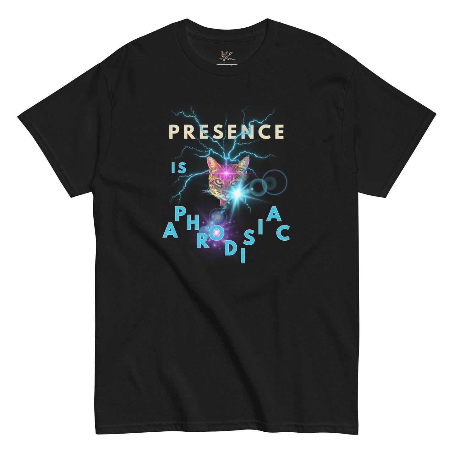 Presence is Aphrodisiac Unisex Classic Tee - My Social Cat Bonafide Boutique LLCPresence is Aphrodisiac Unisex Classic TeeT-shirtMy Social Cat Bonafide Boutique LLCSaphrodisiacclassic