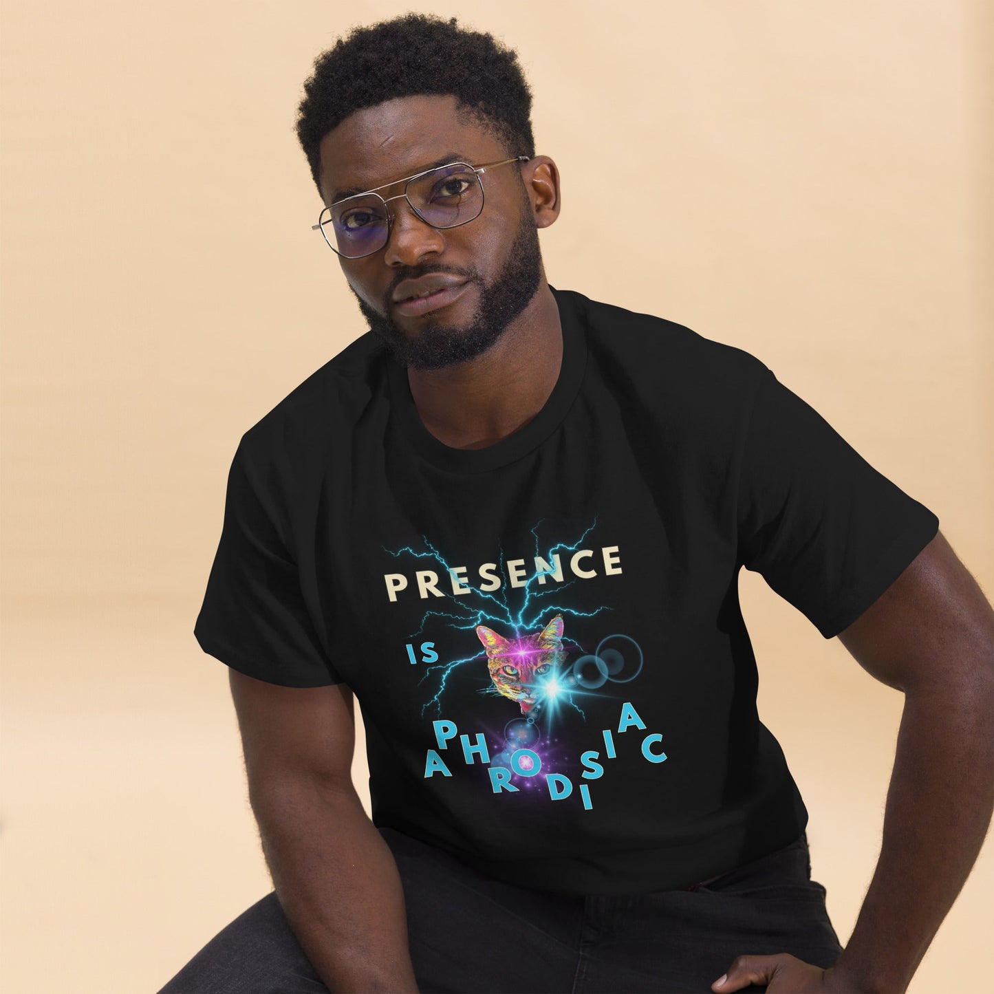 Presence is Aphrodisiac Unisex Classic Tee - My Social Cat Bonafide Boutique LLCPresence is Aphrodisiac Unisex Classic TeeT-shirtMy Social Cat Bonafide Boutique LLCSaphrodisiacclassic