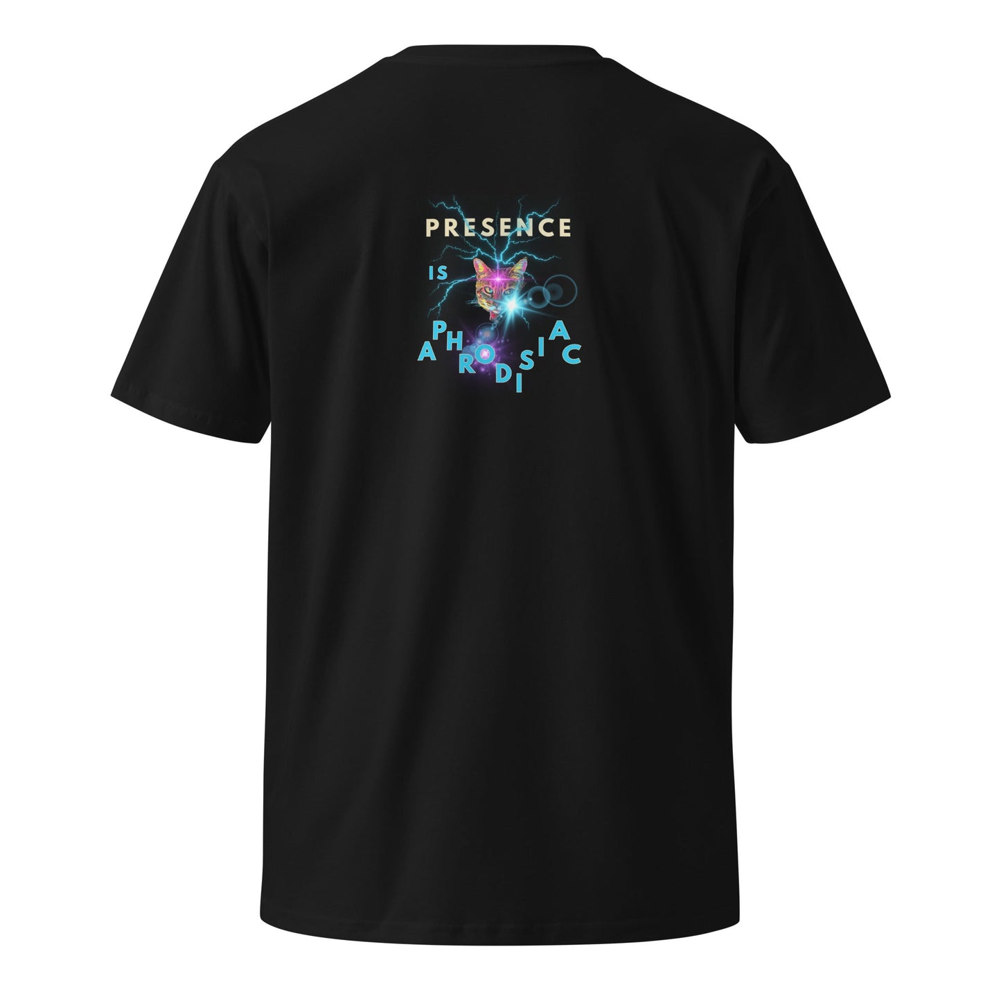 Presence is Aphrodisiac Unisex Premium Tee - My Social Cat Bonafide Boutique LLCPresence is Aphrodisiac Unisex Premium TeeT-shirtMy Social Cat Bonafide Boutique LLCSaphrodisiacpremium