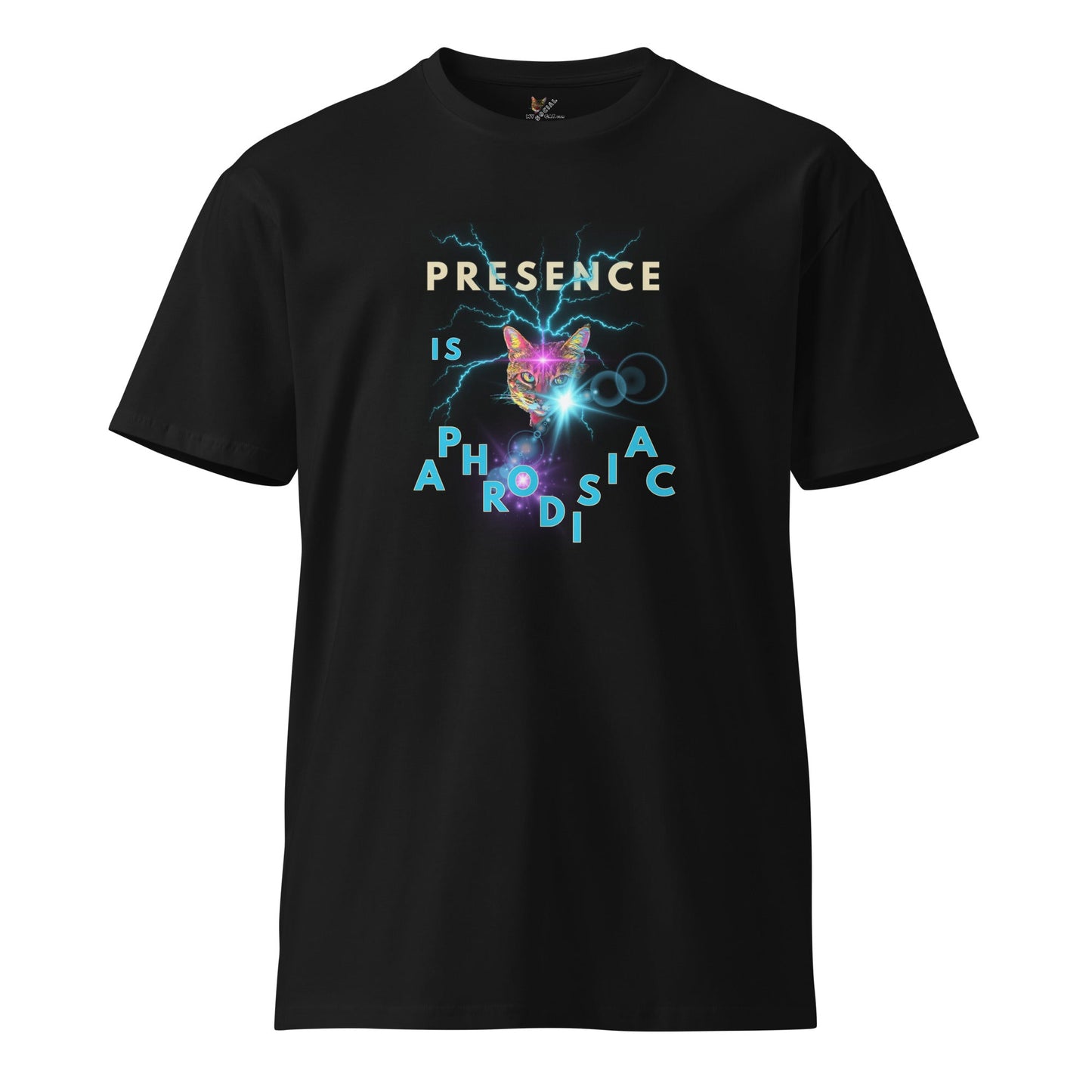 Presence is Aphrodisiac Unisex Premium Tee - My Social Cat Bonafide Boutique LLCPresence is Aphrodisiac Unisex Premium TeeT-shirtMy Social Cat Bonafide Boutique LLCSaphrodisiacpremium