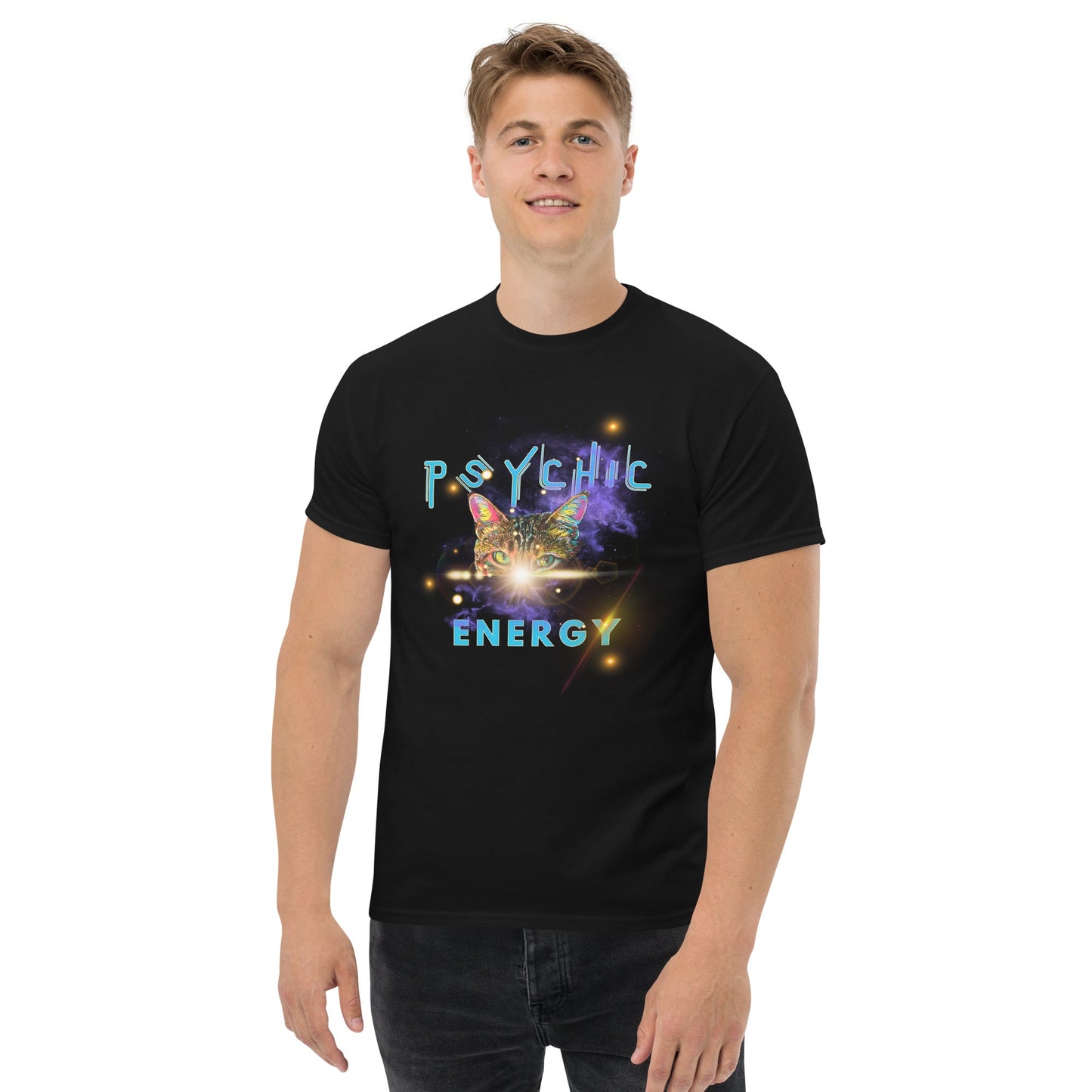 Psychic Energy Unisex Classic Tee - My Social Cat Bonafide Boutique LLCPsychic Energy Unisex Classic TeeT-shirtMy Social Cat Bonafide Boutique LLCSclassicenergy