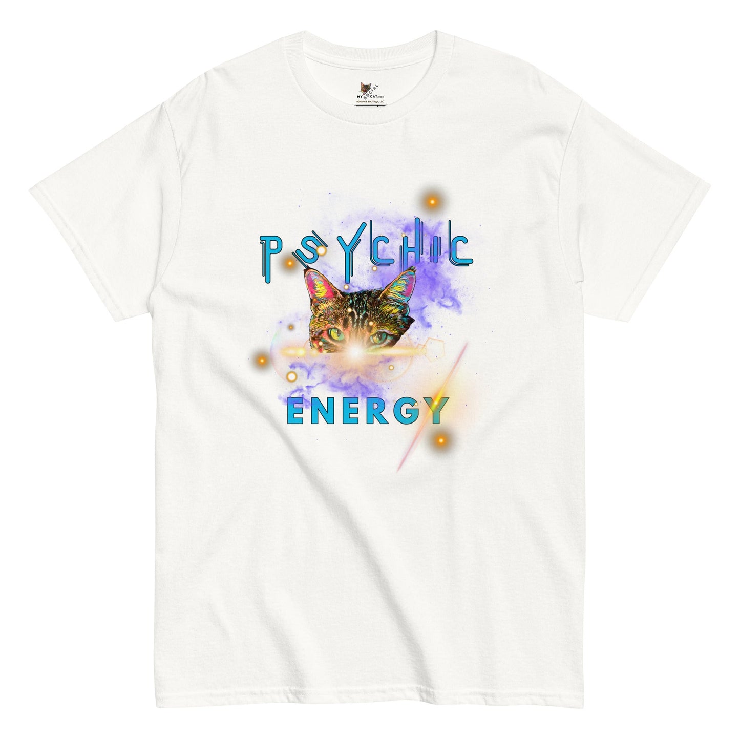 Psychic Energy Unisex Classic Tee - My Social Cat Bonafide Boutique LLCPsychic Energy Unisex Classic TeeT-shirtMy Social Cat Bonafide Boutique LLCWhiteSclassicenergy