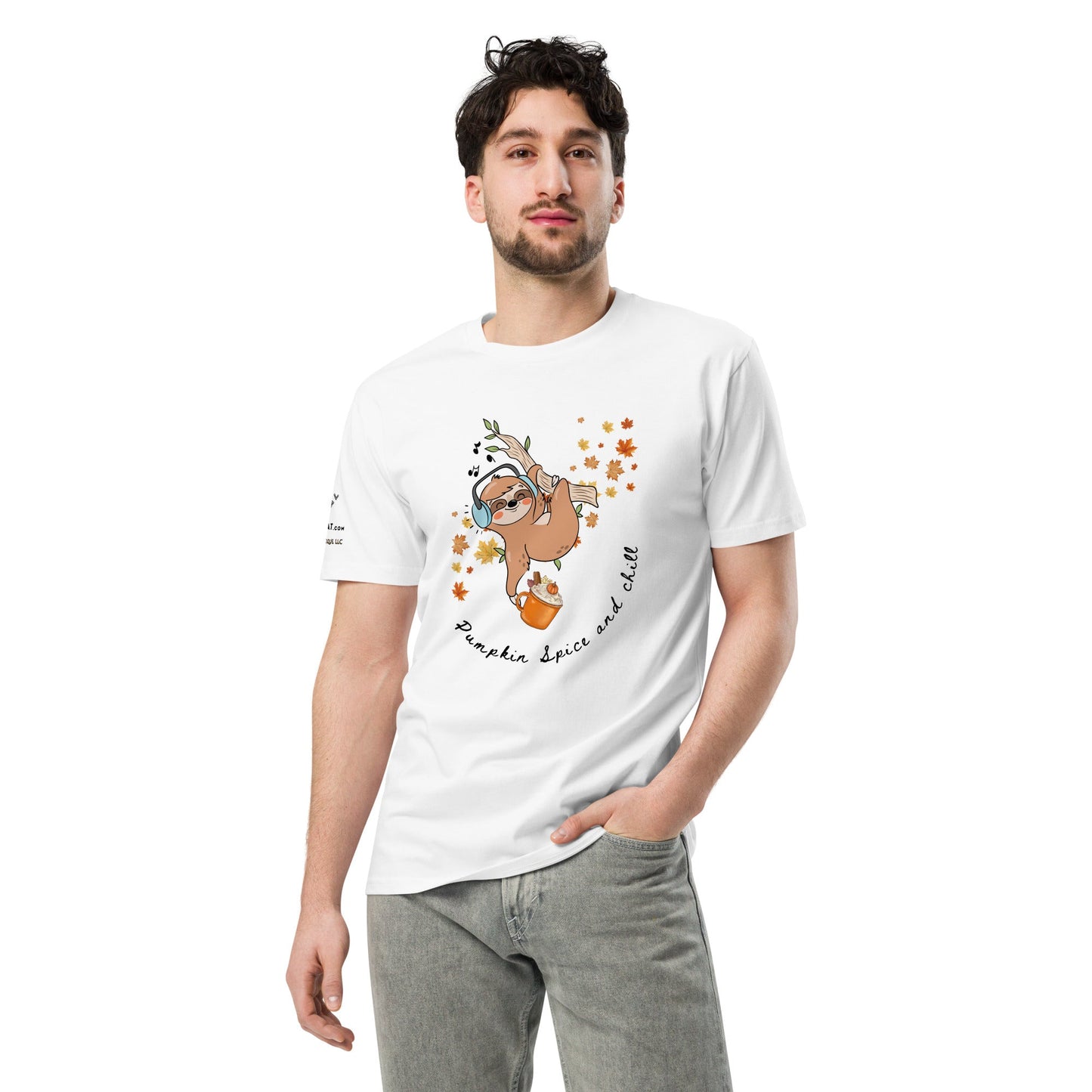 Pumpkin Spice and Chill Unisex Premium Tee - My Social Cat Bonafide Boutique LLCPumpkin Spice and Chill Unisex Premium TeeT-shirtMy Social Cat Bonafide Boutique LLCNaturalSchillpremium