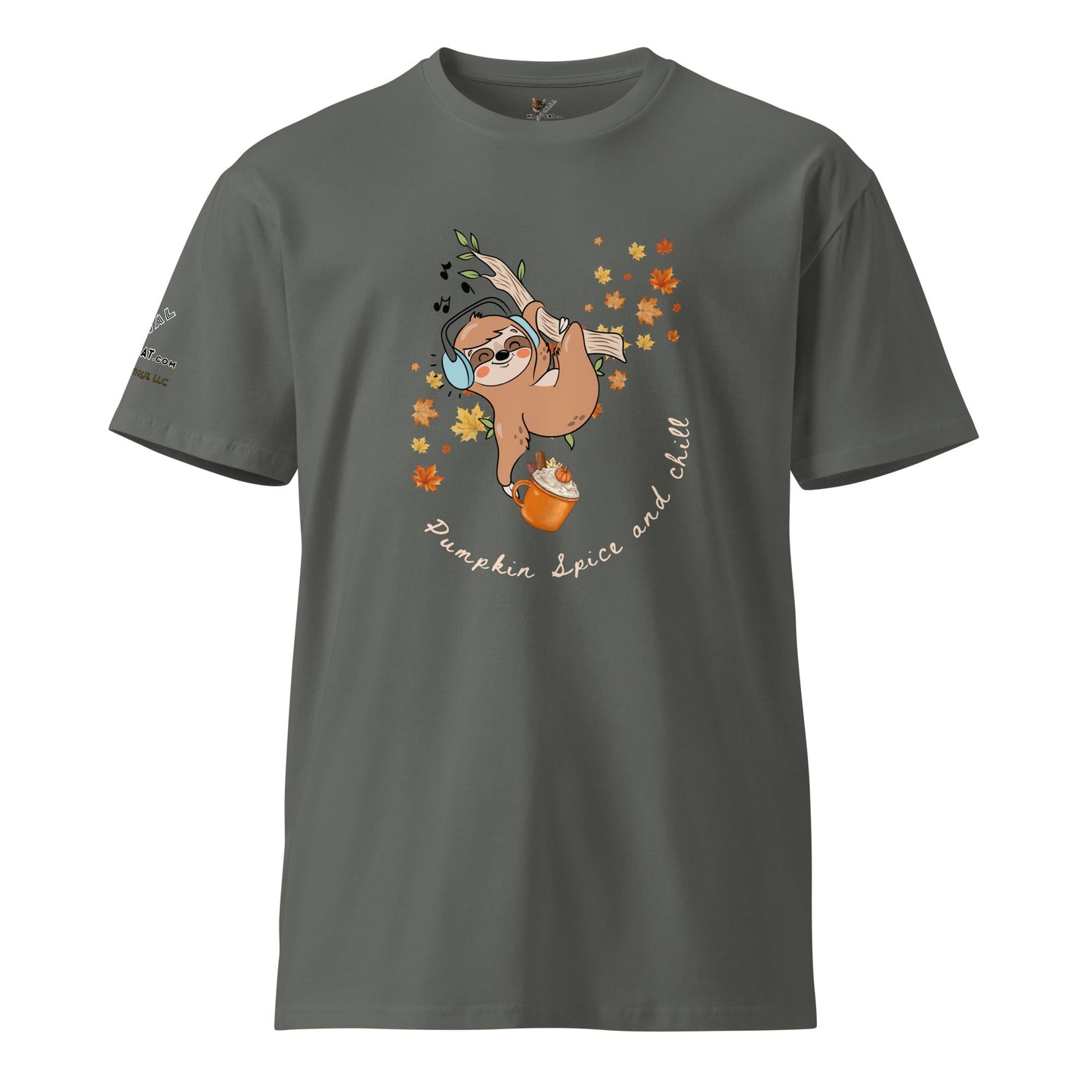 Pumpkin Spice and Chill Unisex Premium Tee - My Social Cat Bonafide Boutique LLCPumpkin Spice and Chill Unisex Premium TeeT-shirtMy Social Cat Bonafide Boutique LLCCharcoalSchillpremium