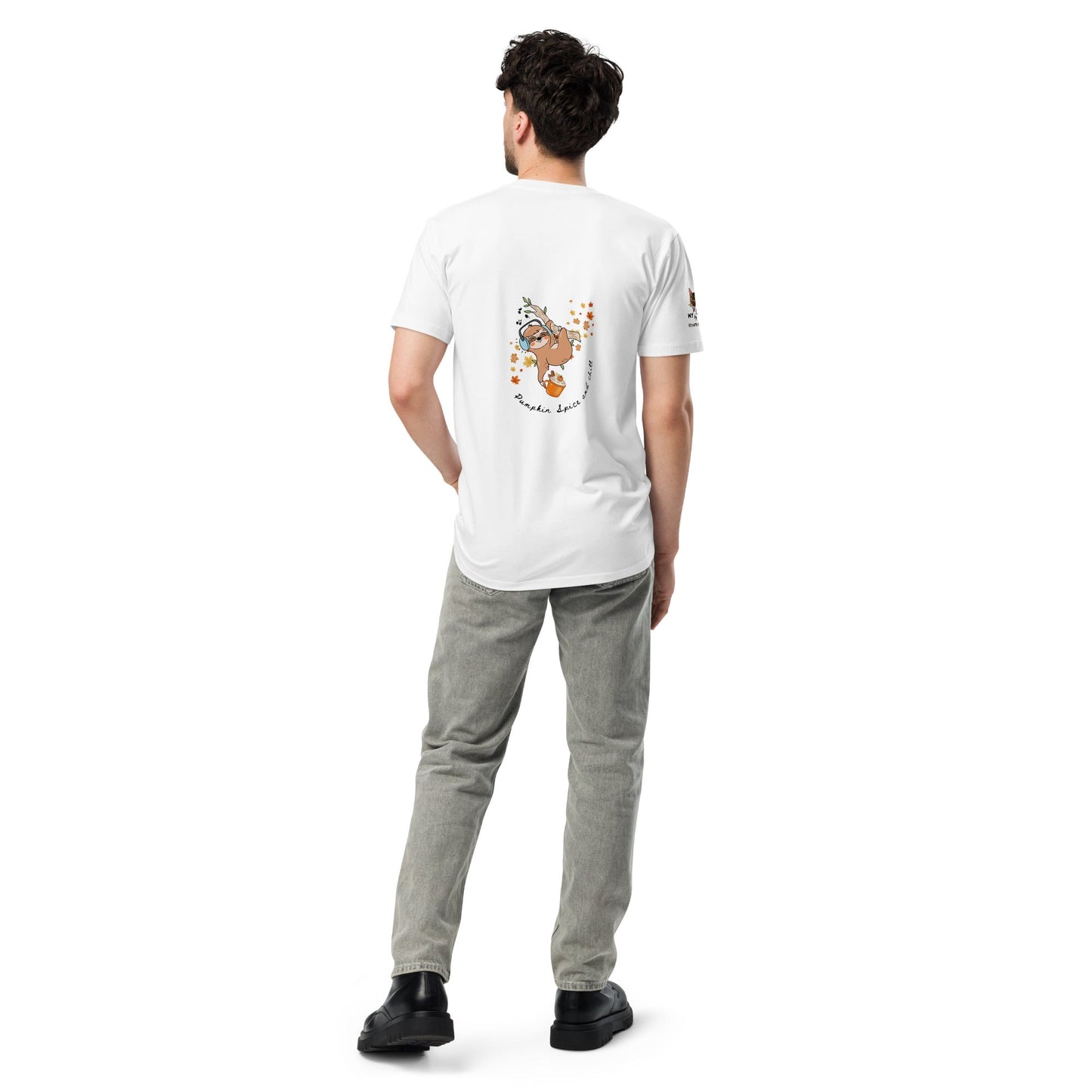 Pumpkin Spice and Chill Unisex Premium Tee - My Social Cat Bonafide Boutique LLCPumpkin Spice and Chill Unisex Premium TeeT-shirtMy Social Cat Bonafide Boutique LLCNaturalSchillpremium