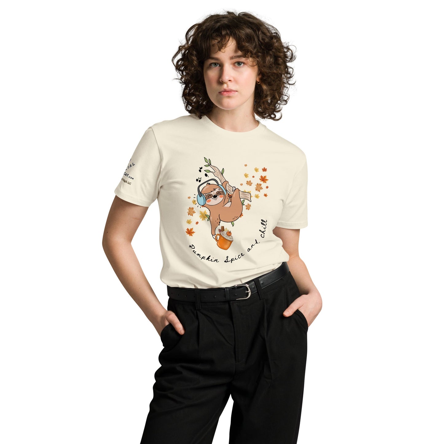 Pumpkin Spice and Chill Unisex Premium Tee - My Social Cat Bonafide Boutique LLCPumpkin Spice and Chill Unisex Premium TeeT-shirtMy Social Cat Bonafide Boutique LLCNaturalSchillpremium