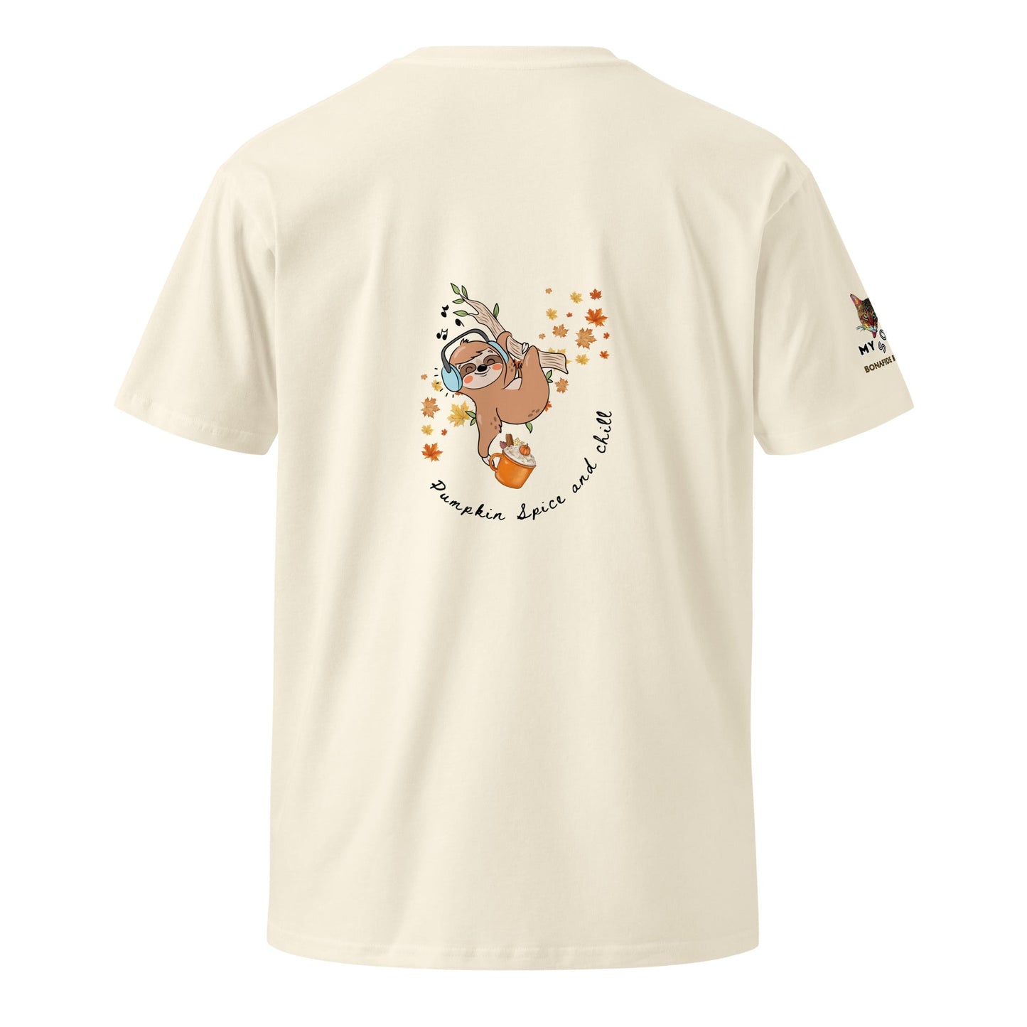 Pumpkin Spice and Chill Unisex Premium Tee - My Social Cat Bonafide Boutique LLCPumpkin Spice and Chill Unisex Premium TeeT-shirtMy Social Cat Bonafide Boutique LLCNaturalSchillpremium