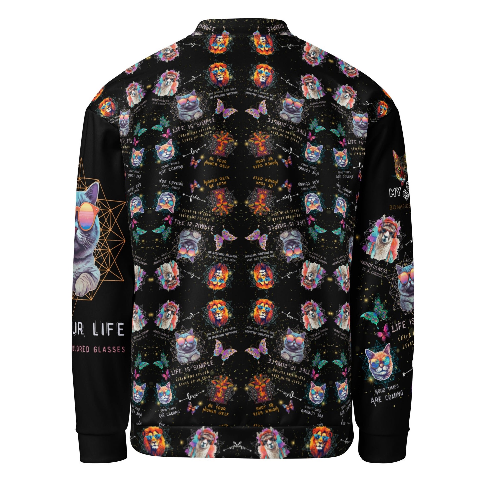 Rose Colored Glasses All Over Print Unisex Bomber Jacket - My Social Cat Bonafide Boutique LLCRose Colored Glasses All Over Print Unisex Bomber JacketBomber JacketMy Social Cat Bonafide Boutique LLCXSbomberjacket