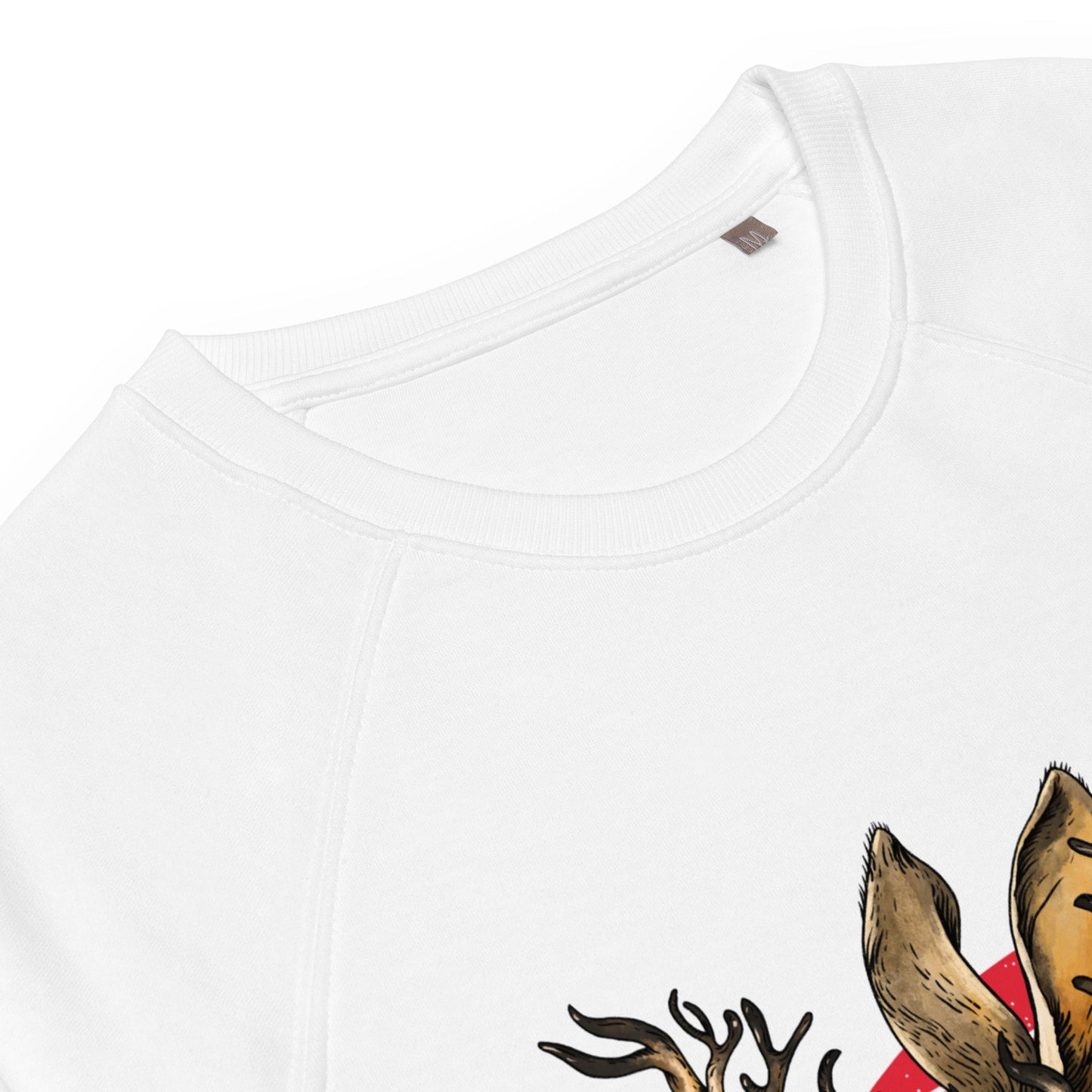 Shed False Self Plush Organic Sweatshirt - My Social Cat Bonafide Boutique LLCShed False Self Plush Organic SweatshirtSweatshirtMy Social Cat Bonafide Boutique LLCBlackXSantlersbunny