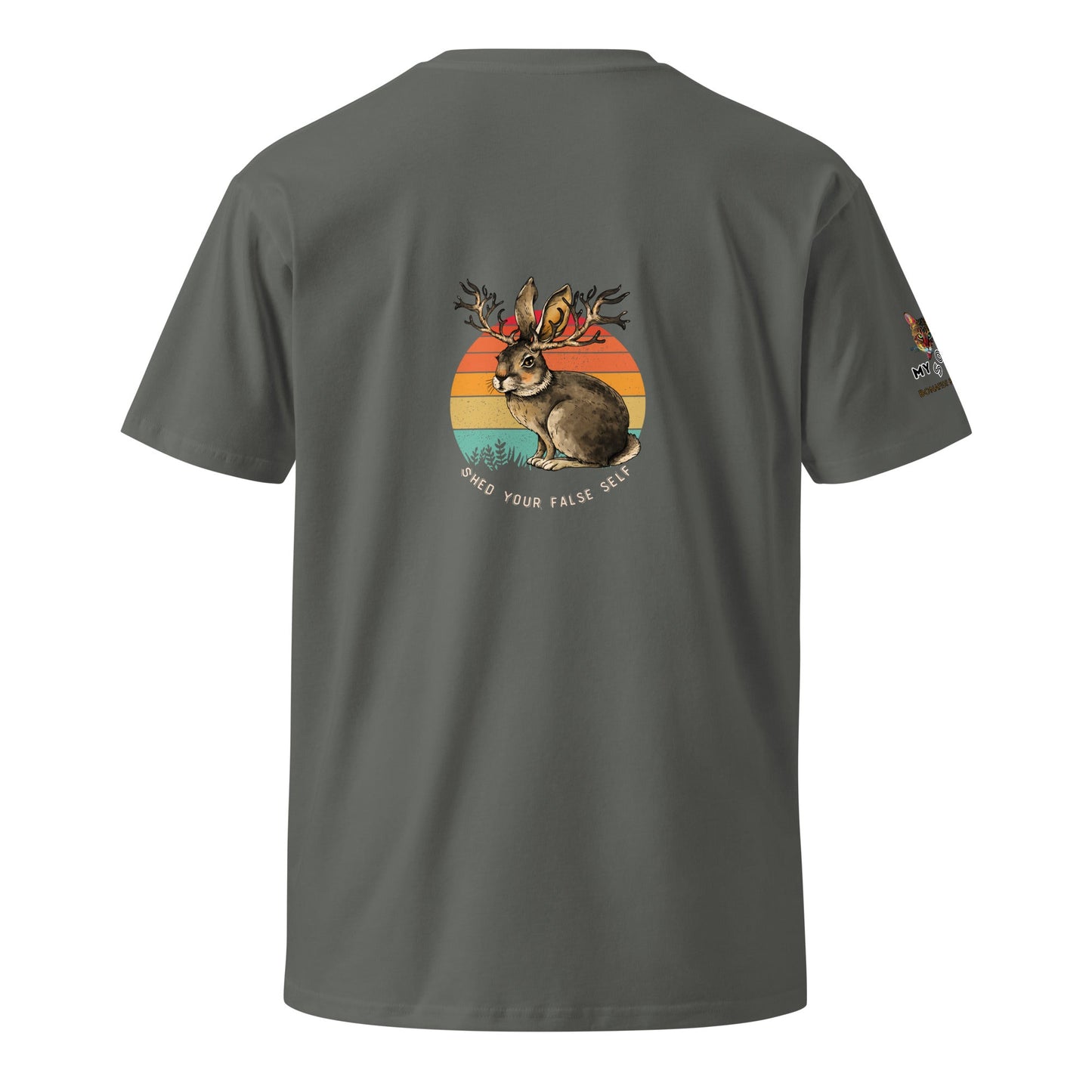 Shed Your False Self Unisex Premium Tee - My Social Cat Bonafide Boutique LLCShed Your False Self Unisex Premium TeeT-shirtMy Social Cat Bonafide Boutique LLCCharcoalSblissfall