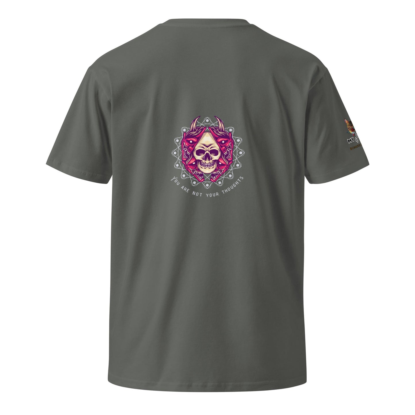 Skull Thoughts Unisex Premium Tee - My Social Cat Bonafide Boutique LLCSkull Thoughts Unisex Premium TeeT-shirtMy Social Cat Bonafide Boutique LLCCharcoalSarecotton
