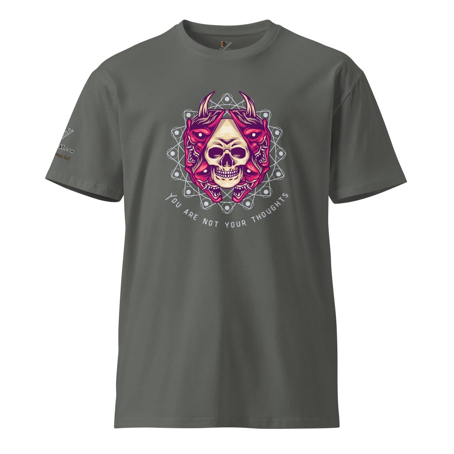 Skull Thoughts Unisex Premium Tee - My Social Cat Bonafide Boutique LLCSkull Thoughts Unisex Premium TeeT-shirtMy Social Cat Bonafide Boutique LLCCharcoalSarecotton
