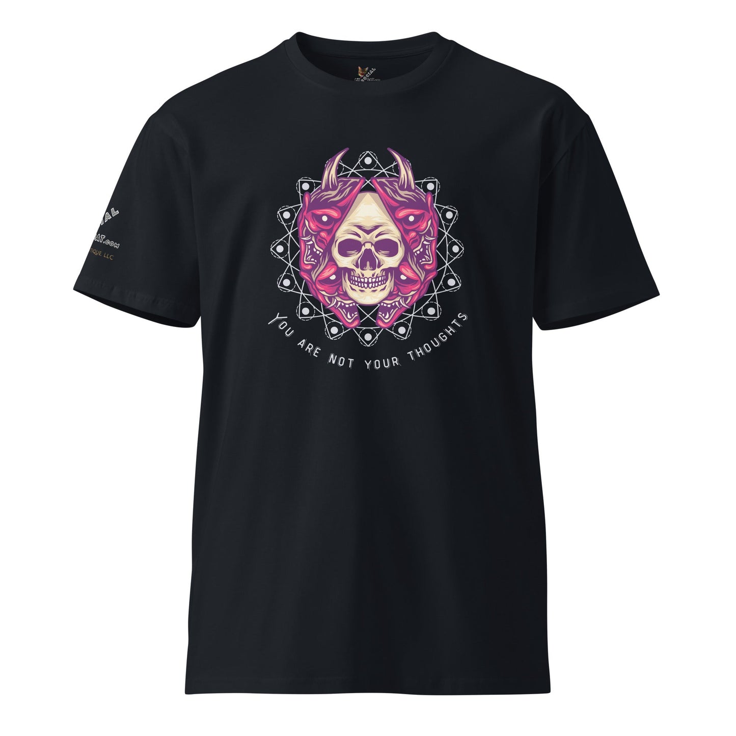 Skull Thoughts Unisex Premium Tee - My Social Cat Bonafide Boutique LLCSkull Thoughts Unisex Premium TeeT-shirtMy Social Cat Bonafide Boutique LLCNavySarecotton