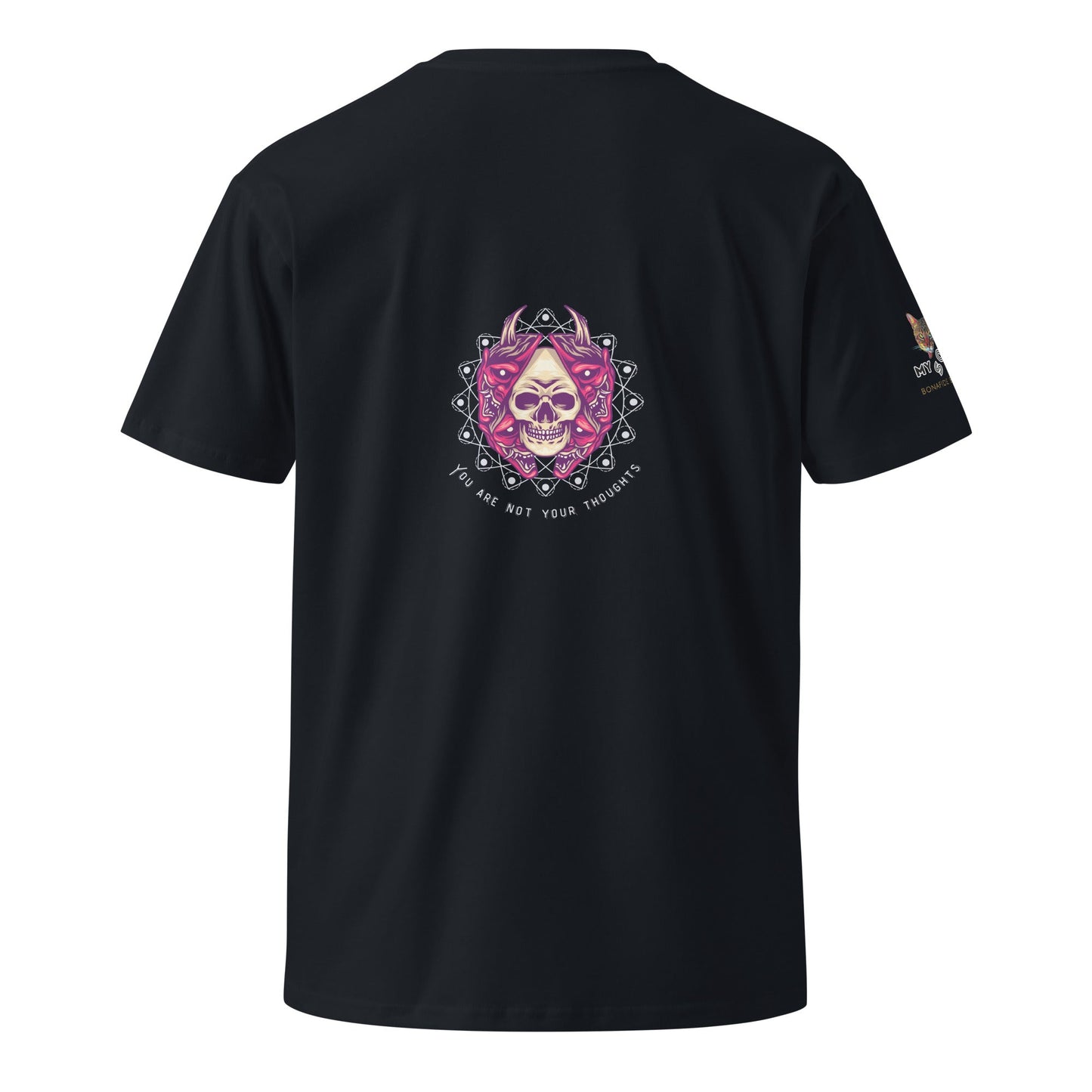 Skull Thoughts Unisex Premium Tee - My Social Cat Bonafide Boutique LLCSkull Thoughts Unisex Premium TeeT-shirtMy Social Cat Bonafide Boutique LLCNavySarecotton