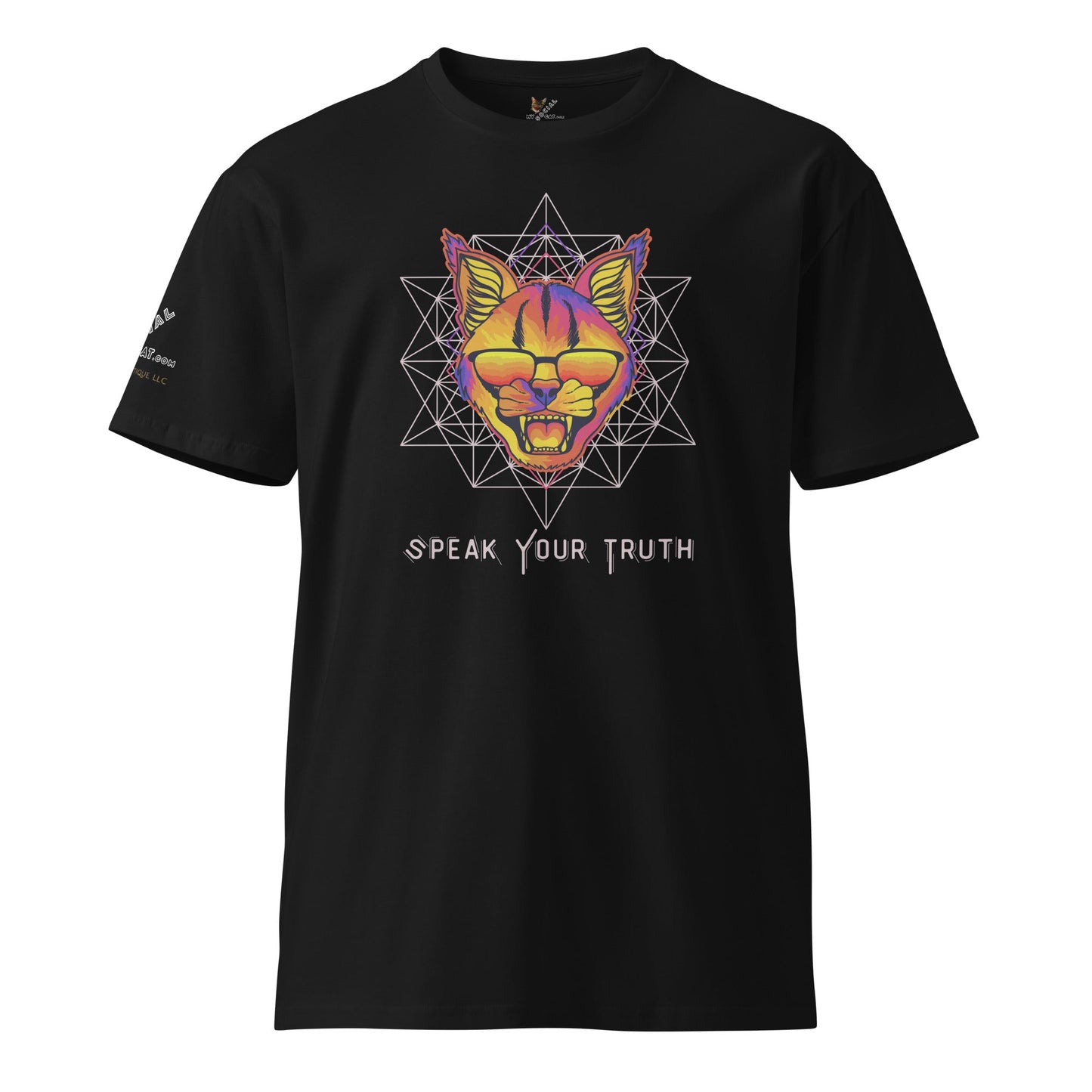 Speak Your Truth Unisex Premium Tee - My Social Cat Bonafide Boutique LLCSpeak Your Truth Unisex Premium TeeT-shirtMy Social Cat Bonafide Boutique LLCBlackScatpremium