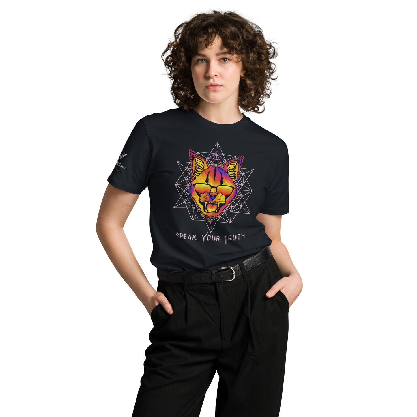 Speak Your Truth Unisex Premium Tee - My Social Cat Bonafide Boutique LLCSpeak Your Truth Unisex Premium TeeT-shirtMy Social Cat Bonafide Boutique LLCBlackScatpremium