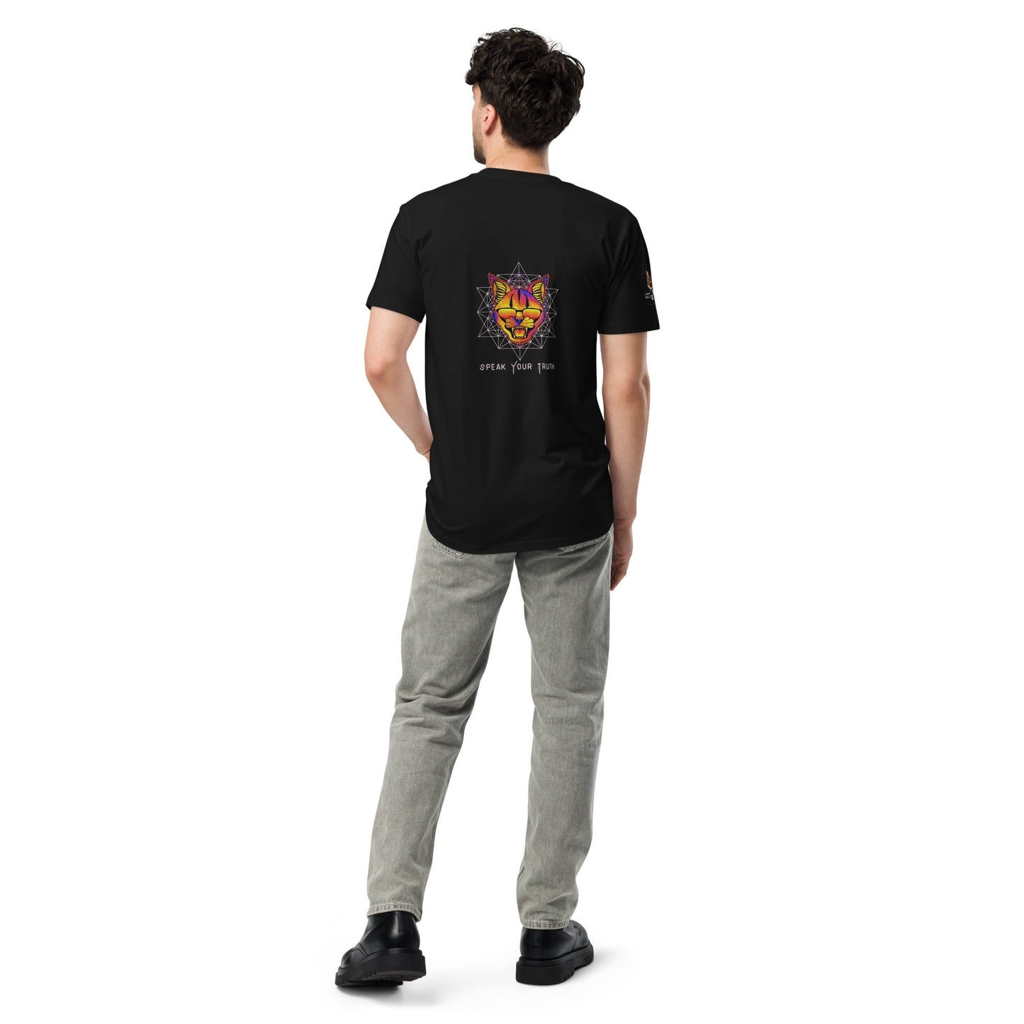 Speak Your Truth Unisex Premium Tee - My Social Cat Bonafide Boutique LLCSpeak Your Truth Unisex Premium TeeT-shirtMy Social Cat Bonafide Boutique LLCBlackScatpremium