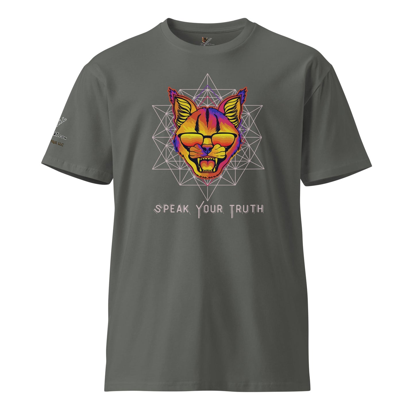 Speak Your Truth Unisex Premium Tee - My Social Cat Bonafide Boutique LLCSpeak Your Truth Unisex Premium TeeT-shirtMy Social Cat Bonafide Boutique LLCCharcoalScatpremium