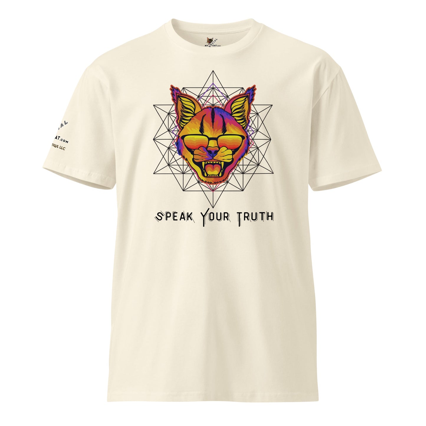 Speak Your Truth Unisex Premium Tee - My Social Cat Bonafide Boutique LLCSpeak Your Truth Unisex Premium TeeT-shirtMy Social Cat Bonafide Boutique LLCNaturalScatpremium