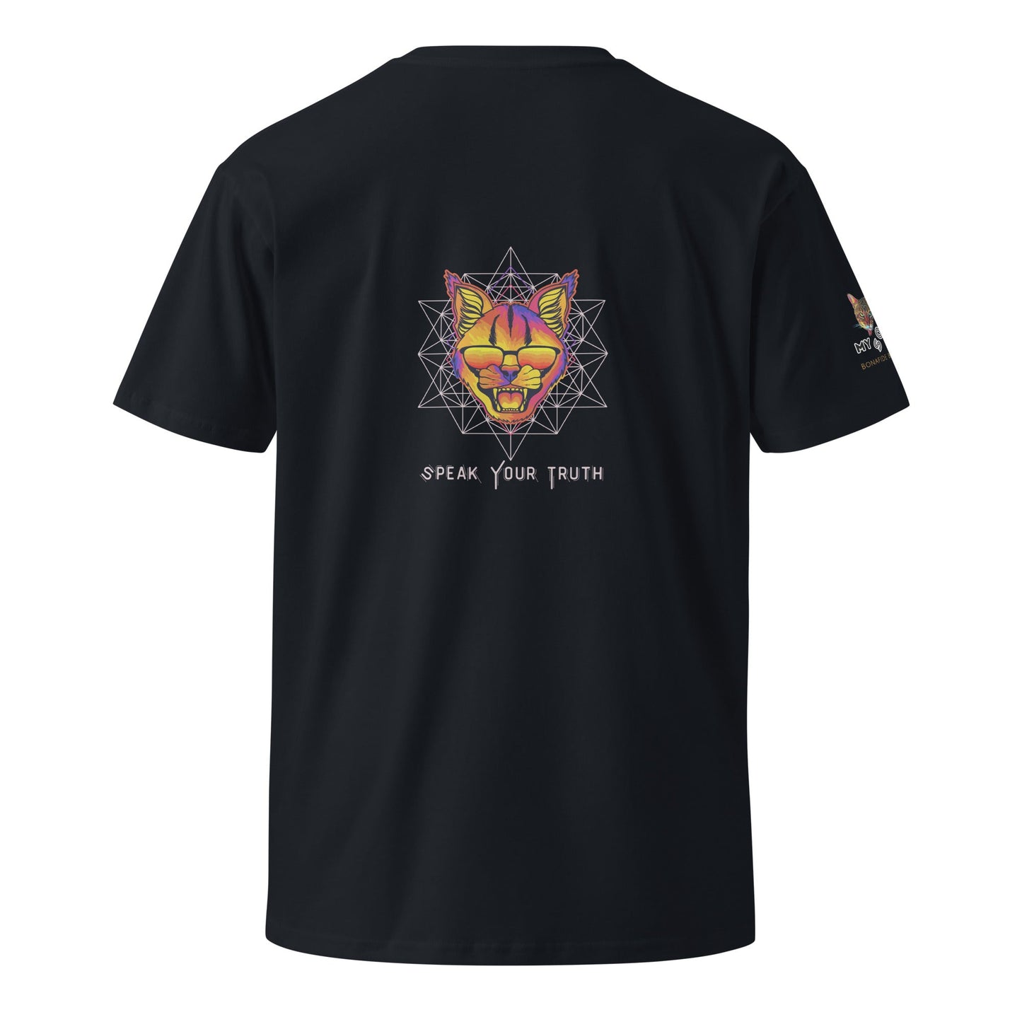 Speak Your Truth Unisex Premium Tee - My Social Cat Bonafide Boutique LLCSpeak Your Truth Unisex Premium TeeT-shirtMy Social Cat Bonafide Boutique LLCNavyScatpremium