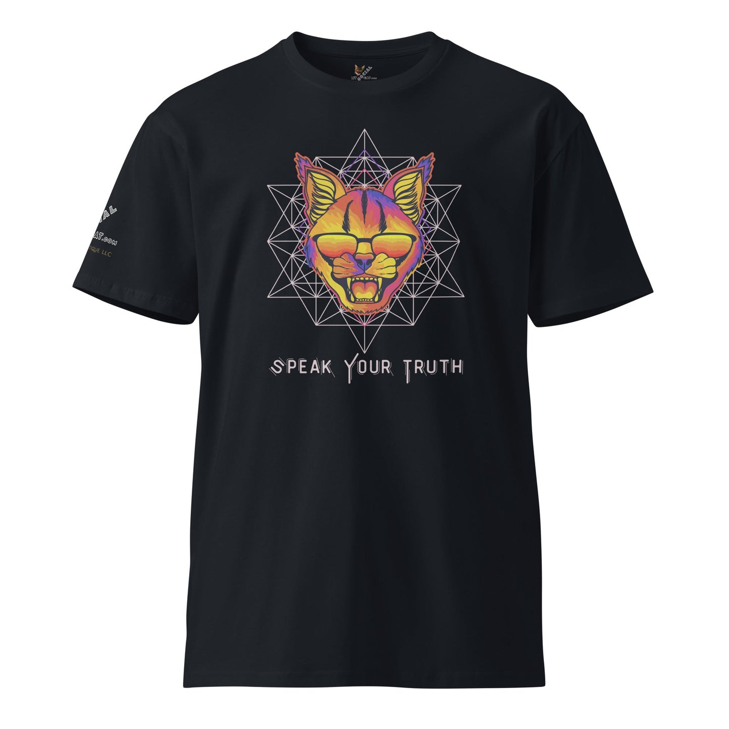 Speak Your Truth Unisex Premium Tee - My Social Cat Bonafide Boutique LLCSpeak Your Truth Unisex Premium TeeT-shirtMy Social Cat Bonafide Boutique LLCNavyScatpremium