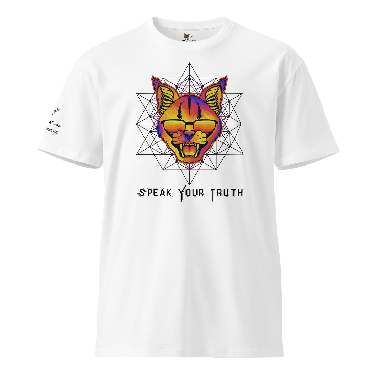 Speak Your Truth Unisex Premium Tee - My Social Cat Bonafide Boutique LLCSpeak Your Truth Unisex Premium TeeT-shirtMy Social Cat Bonafide Boutique LLCWhiteScatpremium