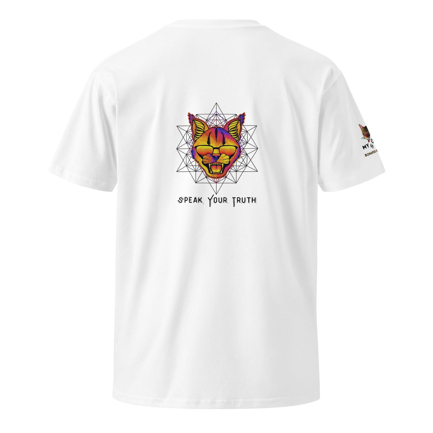 Speak Your Truth Unisex Premium Tee - My Social Cat Bonafide Boutique LLCSpeak Your Truth Unisex Premium TeeT-shirtMy Social Cat Bonafide Boutique LLCWhiteScatpremium