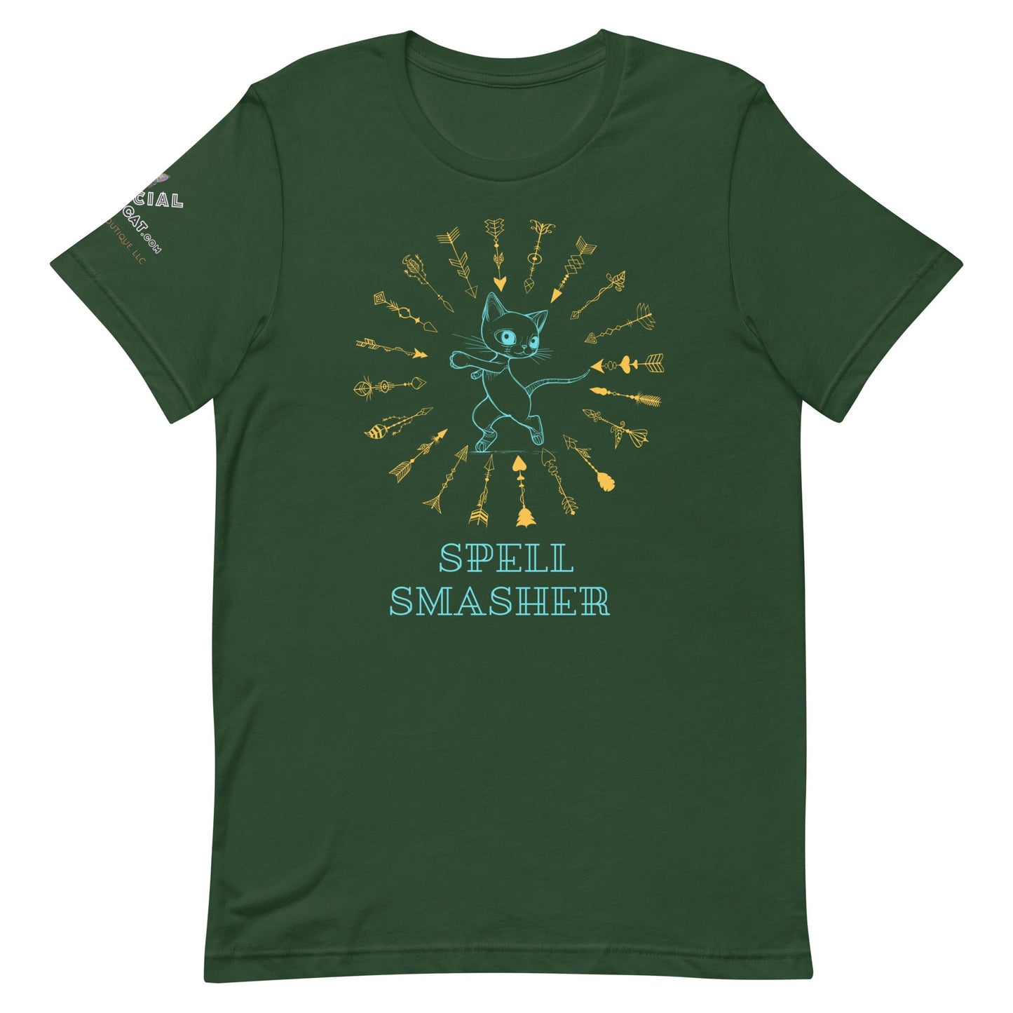 Spell Smasher Unisex Tee - My Social Cat Bonafide Boutique LLCSpell Smasher Unisex TeeT-shirtMy Social Cat Bonafide Boutique LLCForestSshirtsmasher