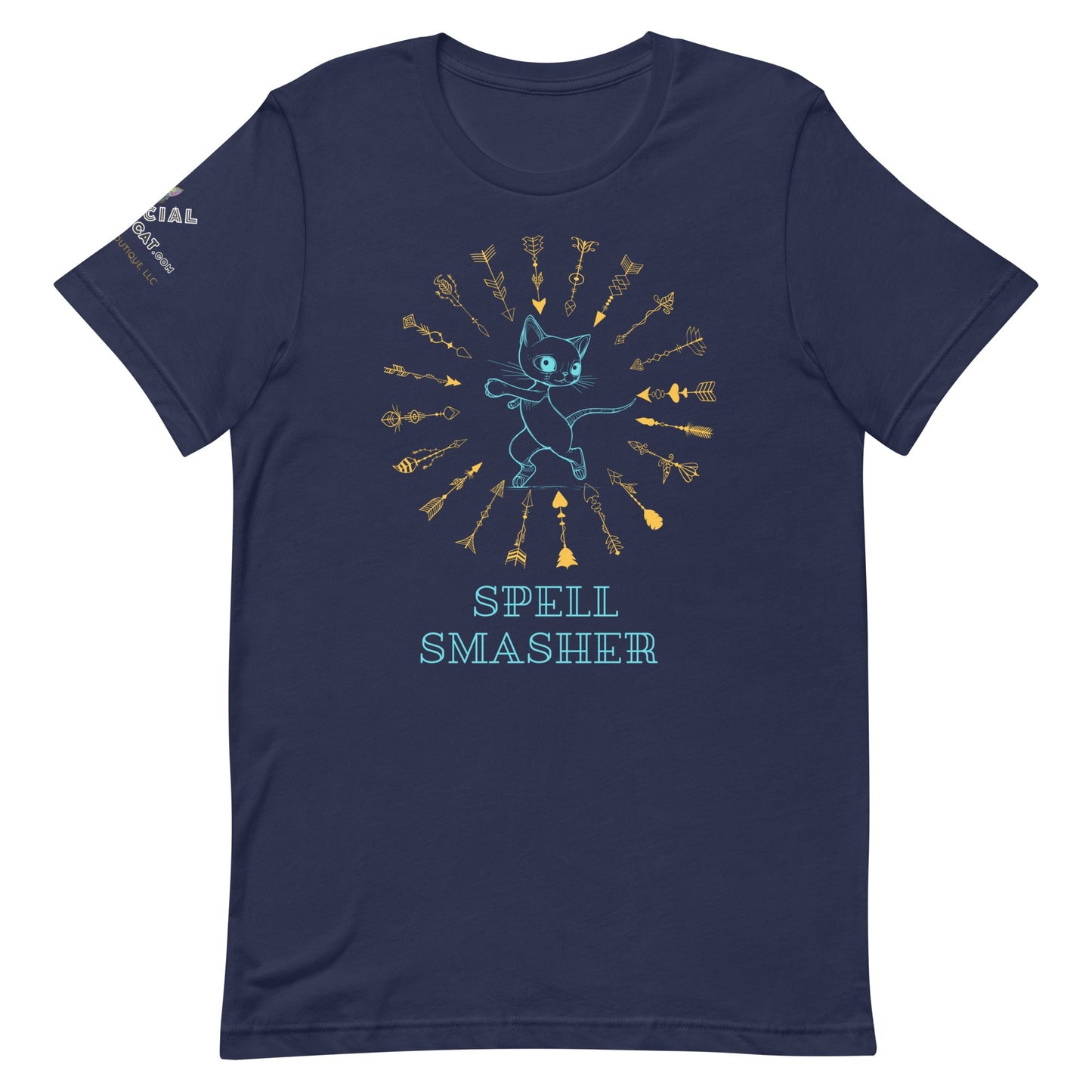 Spell Smasher Unisex Tee - My Social Cat Bonafide Boutique LLCSpell Smasher Unisex TeeT-shirtMy Social Cat Bonafide Boutique LLCNavyXSshirtsmasher