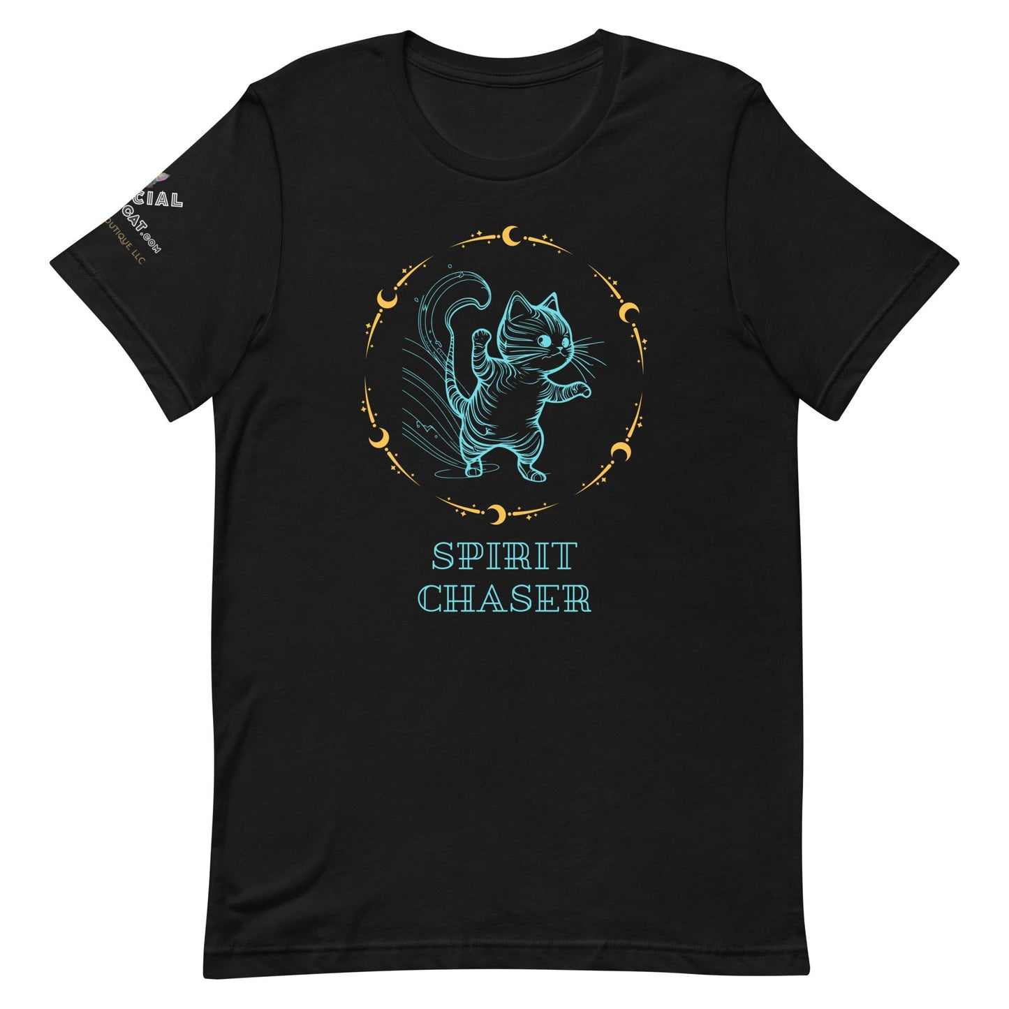 Spirit Chaser Unisex Tee - My Social Cat Bonafide Boutique LLCSpirit Chaser Unisex TeeT-shirtMy Social Cat Bonafide Boutique LLCBlackXSchasershirt