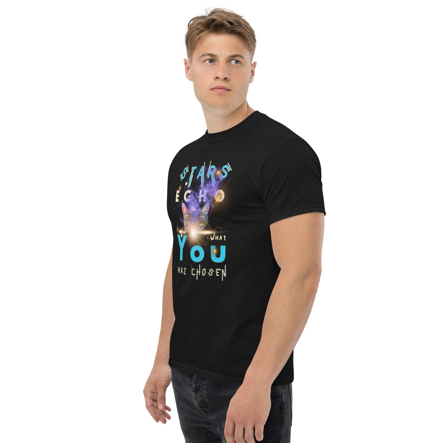 Stars Echo What You Haz Chosen Unisex Classic Tee - My Social Cat Bonafide Boutique LLCStars Echo What You Haz Chosen Unisex Classic TeeT-shirtMy Social Cat Bonafide Boutique LLCSchosenclassic