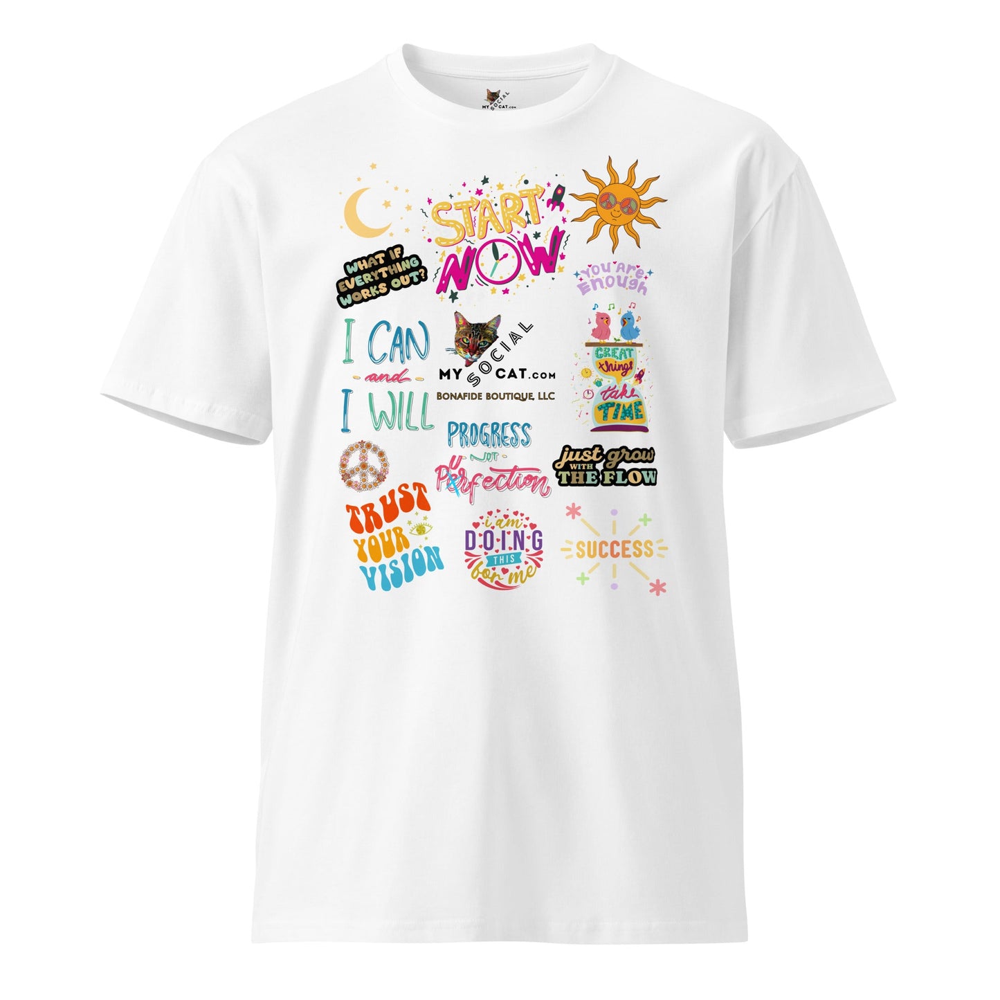 Start Now Unisex Premium Tee - My Social Cat Bonafide Boutique LLCStart Now Unisex Premium TeeT-shirtMy Social Cat Bonafide Boutique LLCWhiteSauthenticcotton