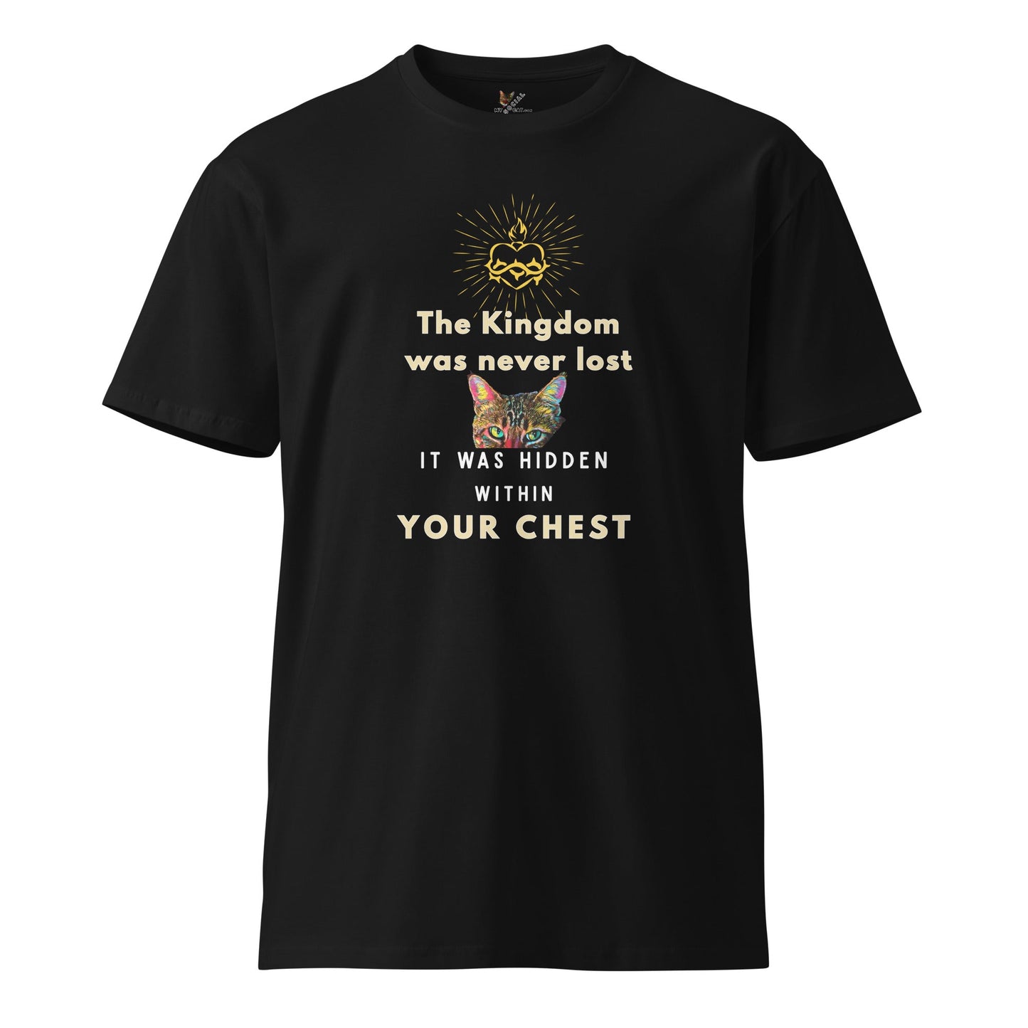 The Kingdom is Hidden within your Chest Unisex Premium Tee - My Social Cat Bonafide Boutique LLCThe Kingdom is Hidden within your Chest Unisex Premium TeeT-shirtMy Social Cat Bonafide Boutique LLCBlackScatchest