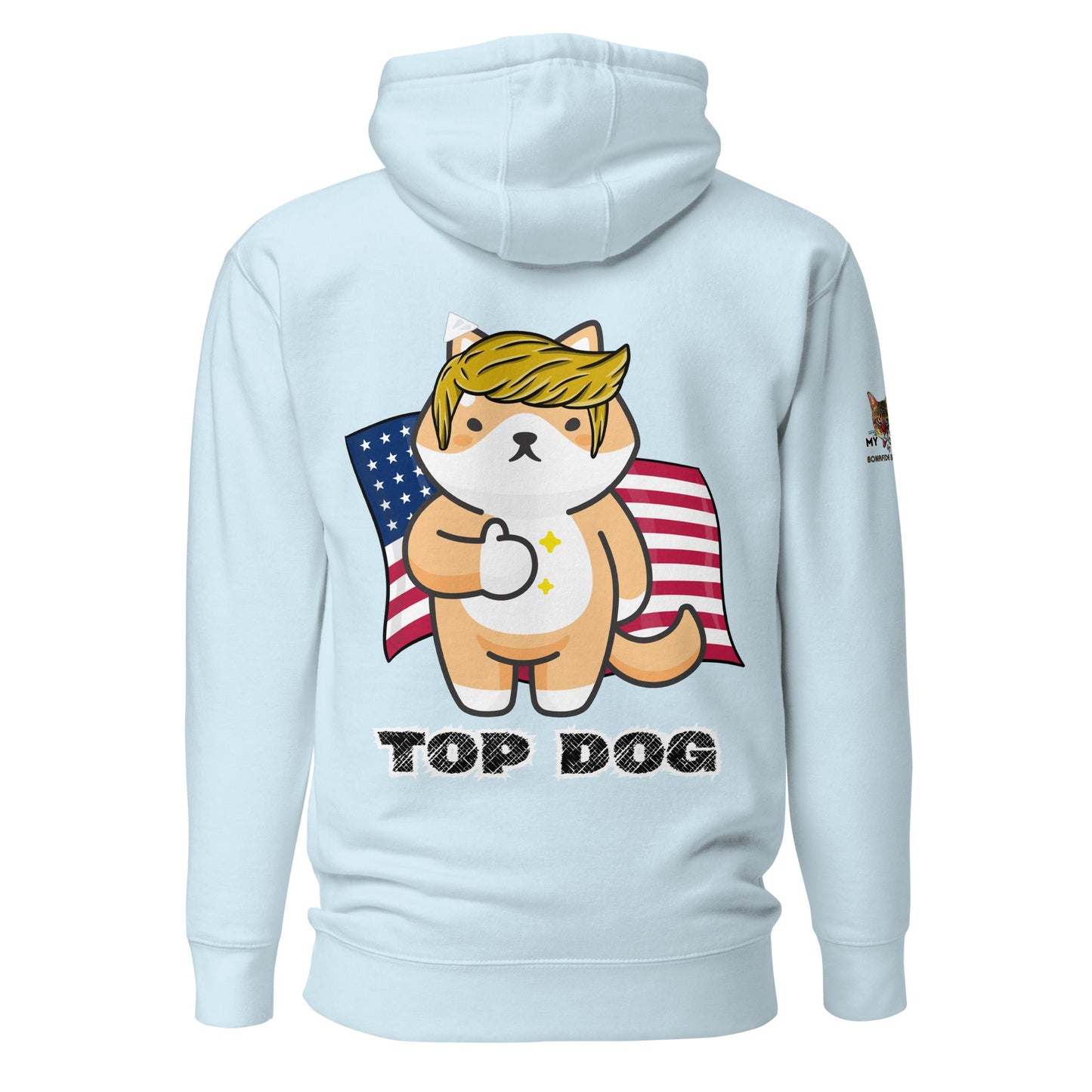 Top Dog Unisex Cozy Hoodie - My Social Cat Bonafide Boutique LLCTop Dog Unisex Cozy HoodieHooded sweatshirtMy Social Cat Bonafide Boutique LLCSky BlueSdoghoodie