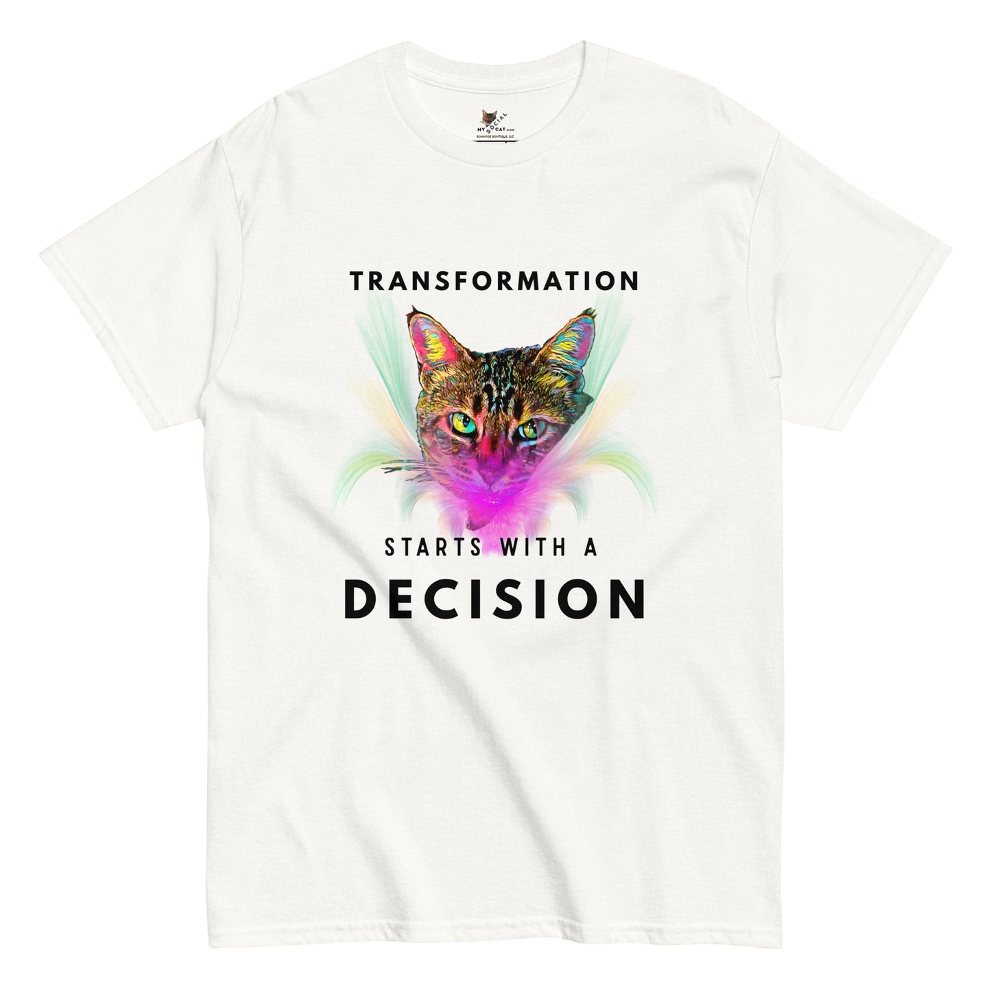 Transformation is a Decision Unisex Classic Tee - My Social Cat Bonafide Boutique LLCTransformation is a Decision Unisex Classic TeeT-shirtMy Social Cat Bonafide Boutique LLCWhiteSdecisionshirt