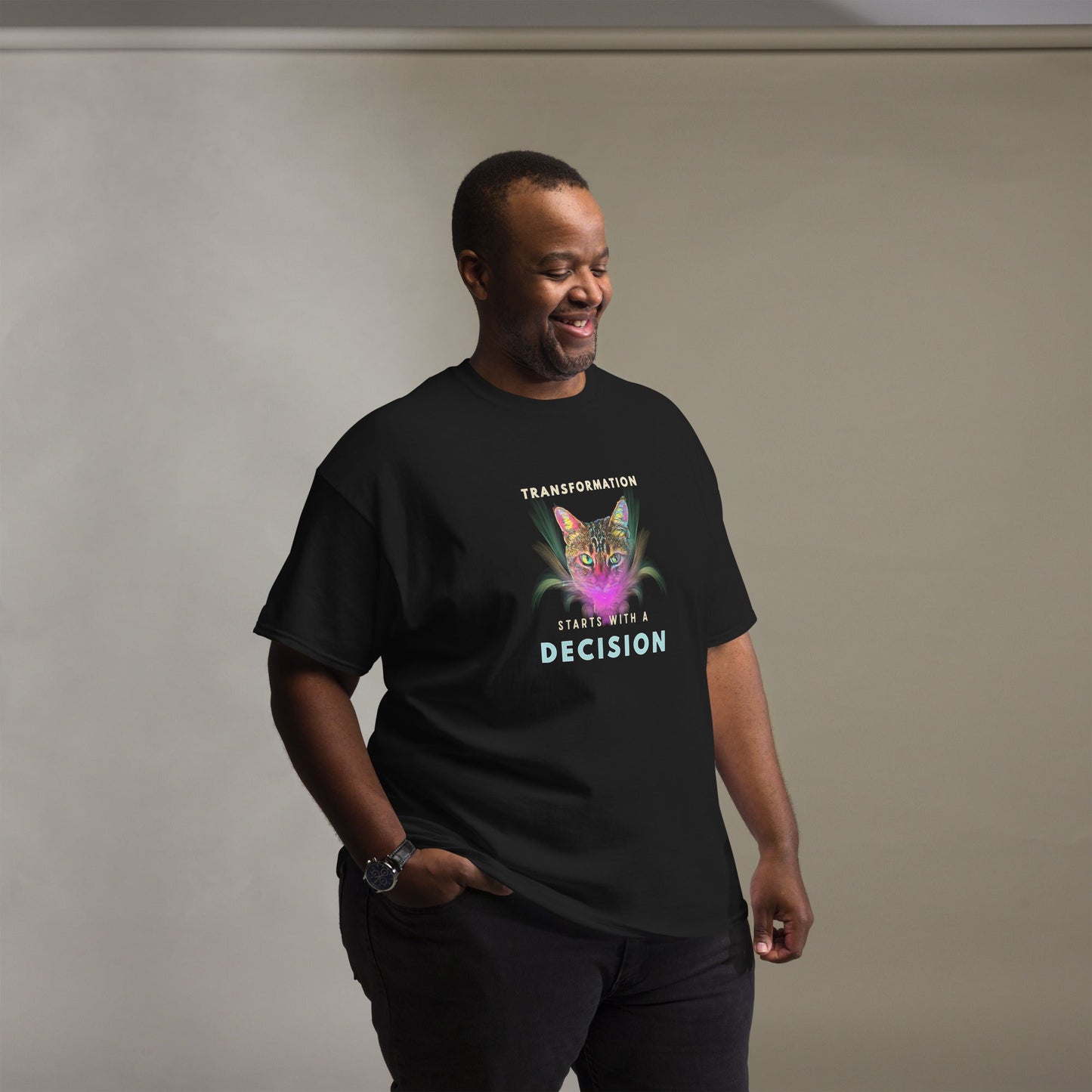 Transformation is a Decision Unisex Classic Tee - My Social Cat Bonafide Boutique LLCTransformation is a Decision Unisex Classic TeeT-shirtMy Social Cat Bonafide Boutique LLCSdecisionshirt