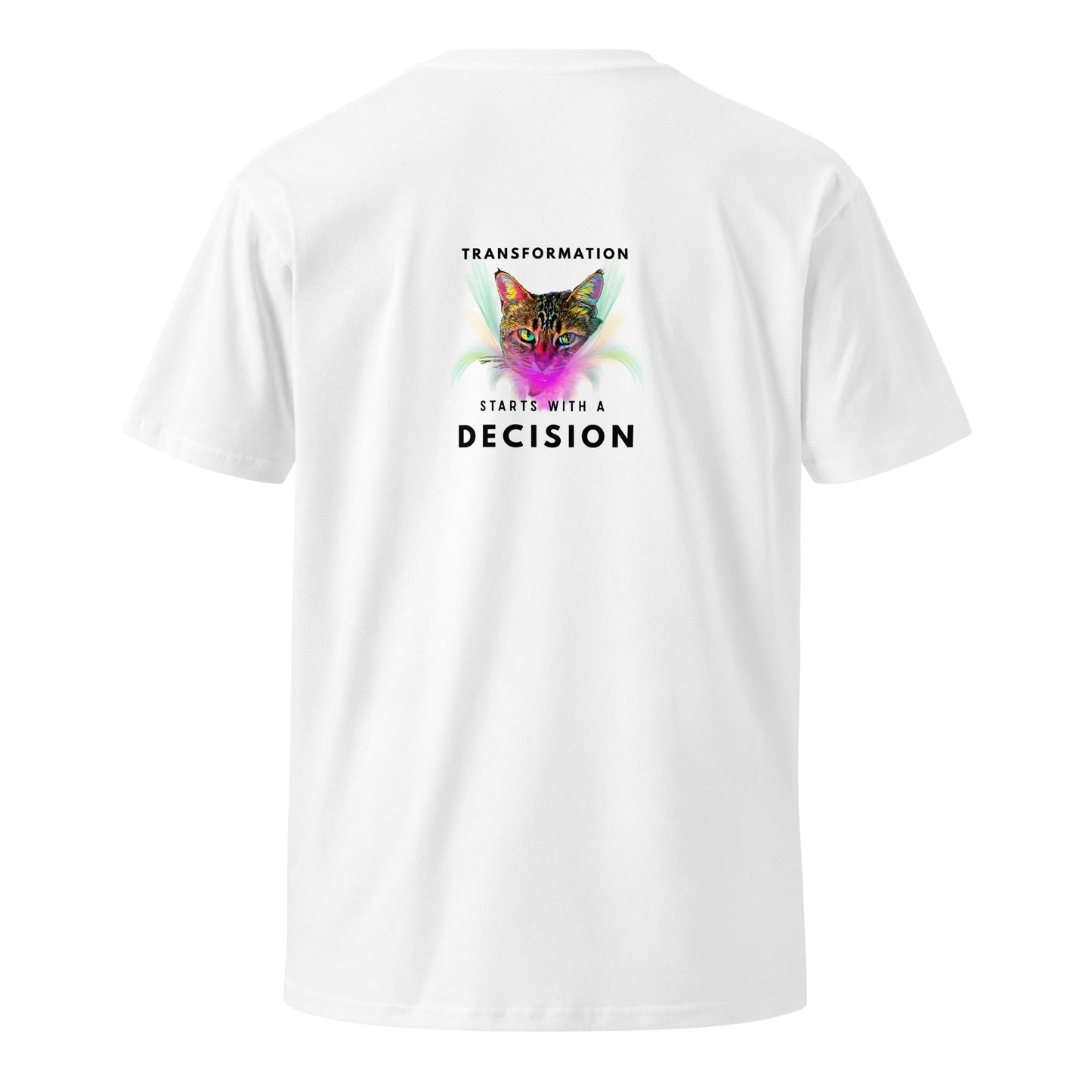 Transformation Starts with a Decision Unisex Premium Tee - My Social Cat Bonafide Boutique LLCTransformation Starts with a Decision Unisex Premium TeeT-shirtMy Social Cat Bonafide Boutique LLCWhiteSdecisionshirt