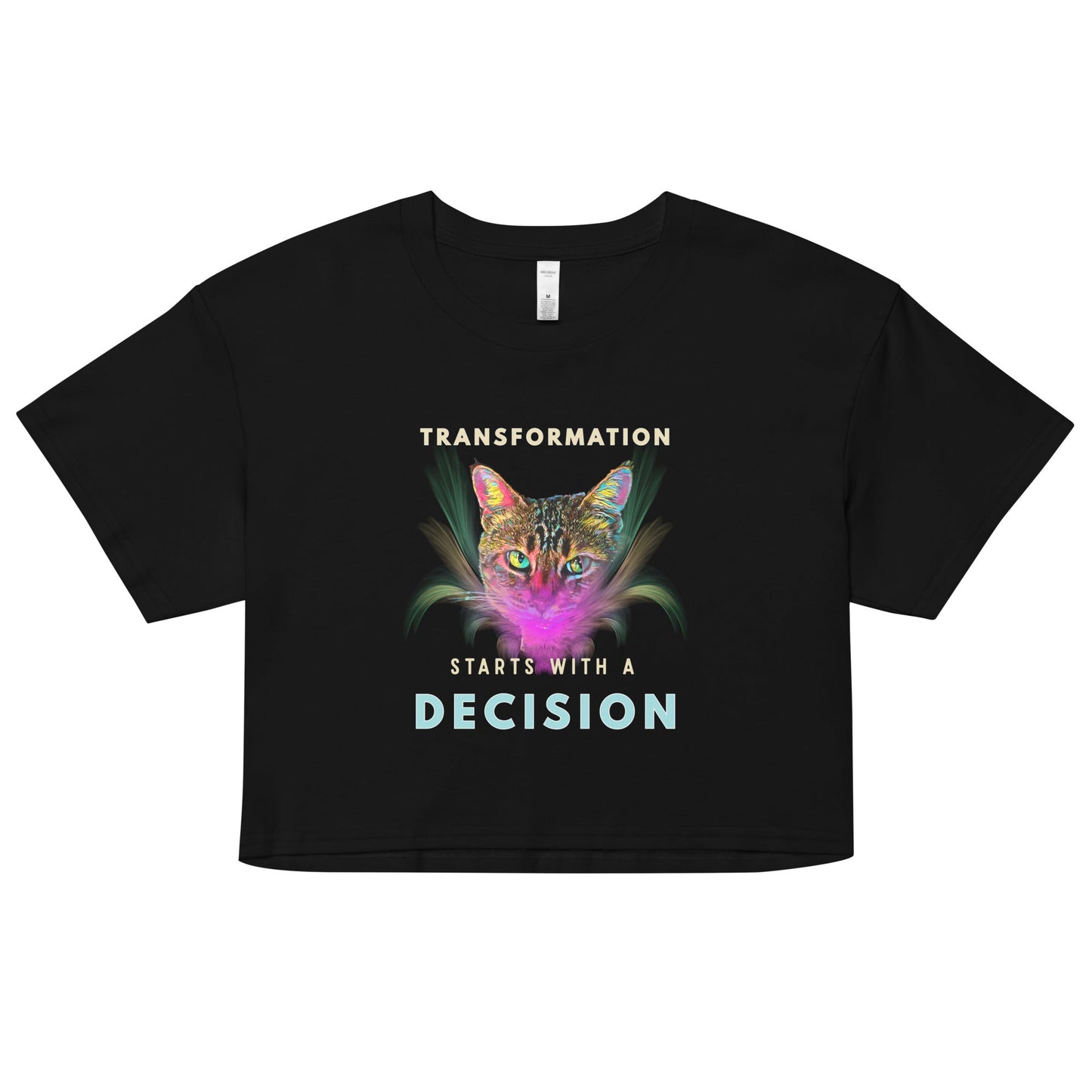 Transformation Women’s crop top - My Social Cat Bonafide Boutique LLCTransformation Women’s crop topcrop topMy Social Cat Bonafide Boutique LLCXScropdecision