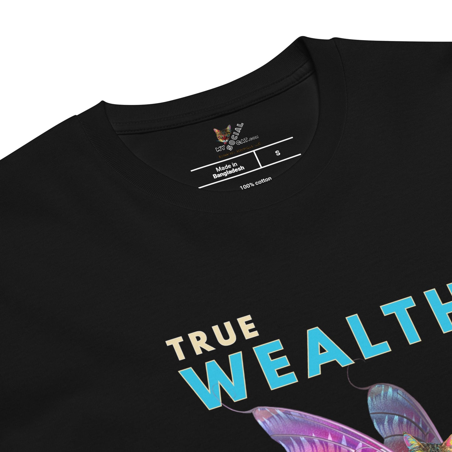 True Wealth Comes From Certainty Unisex Premium Tee - My Social Cat Bonafide Boutique LLCTrue Wealth Comes From Certainty Unisex Premium TeeT-shirtMy Social Cat Bonafide Boutique LLCScertaintypremium