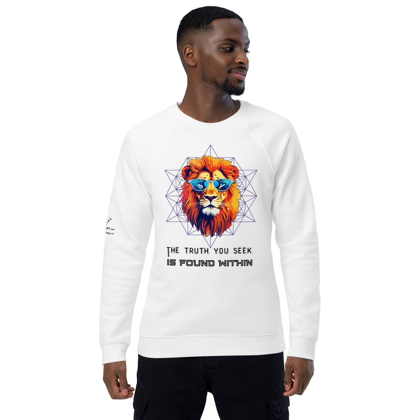 Truth You Seek Plush Organic Sweatshirt - My Social Cat Bonafide Boutique LLCTruth You Seek Plush Organic SweatshirtSweatshirtMy Social Cat Bonafide Boutique LLCWhiteXSorganicplush