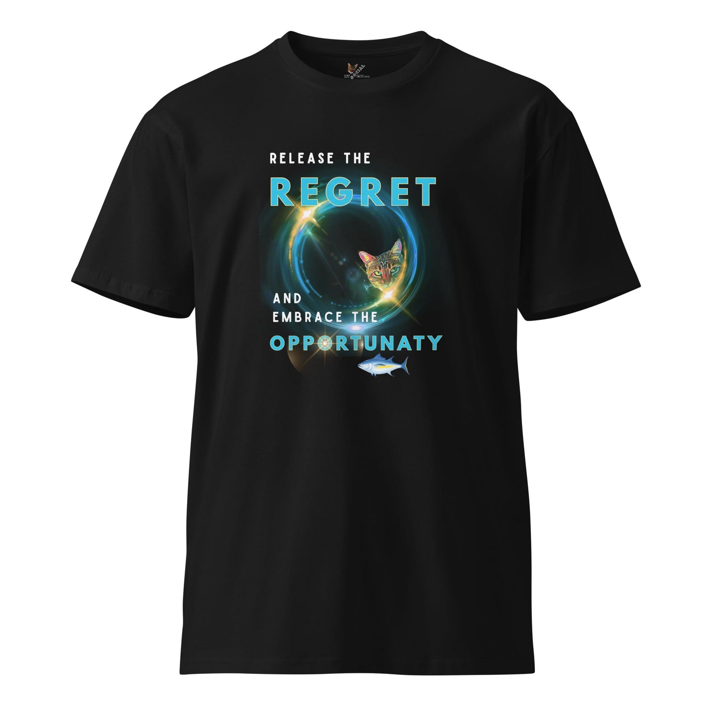 Tuna Unisex Premium Tee - My Social Cat Bonafide Boutique LLCTuna Unisex Premium TeeT-shirtMy Social Cat Bonafide Boutique LLCBlackMregretshirt