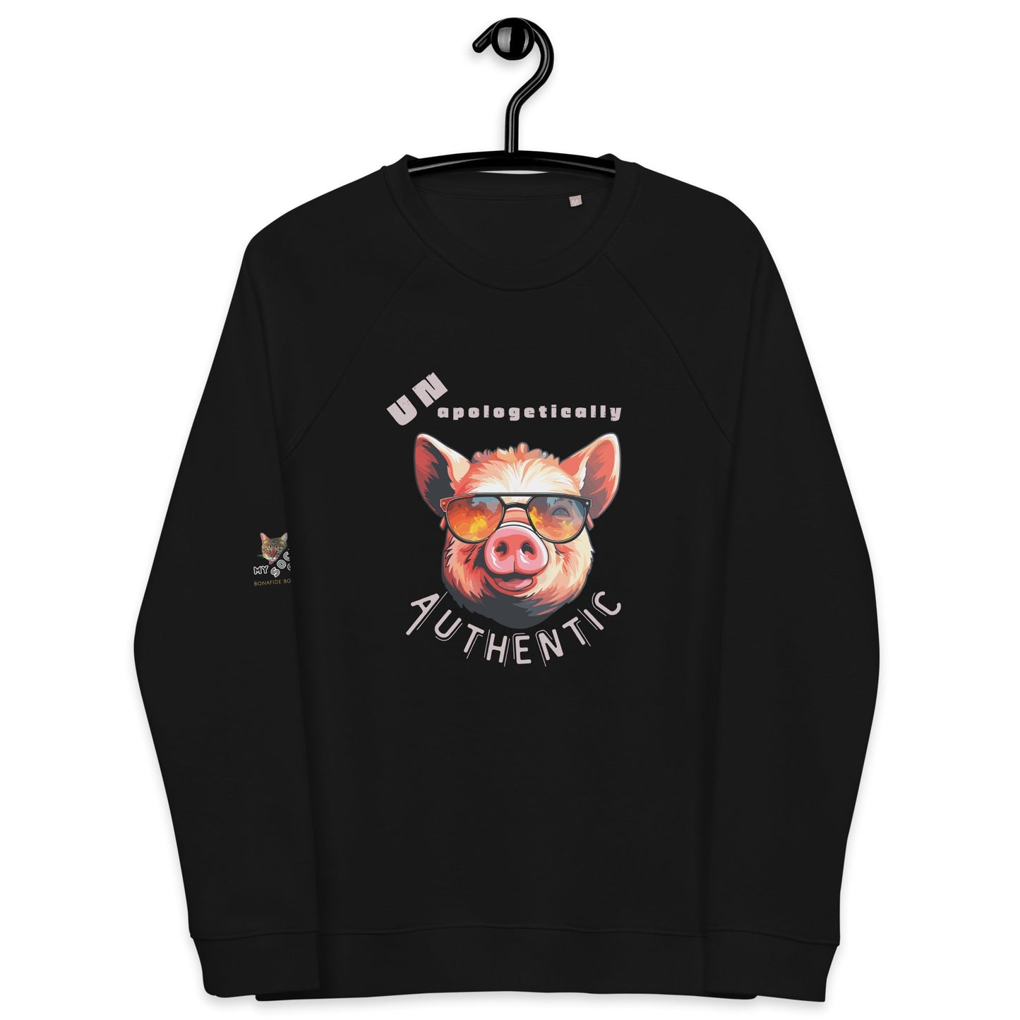 Unapologetically Authentic Unisex Organic Plush Sweatshirt - My Social Cat Bonafide Boutique LLCUnapologetically Authentic Unisex Organic Plush SweatshirtSweatshirtMy Social Cat Bonafide Boutique LLCXSauthenticauthenticity
