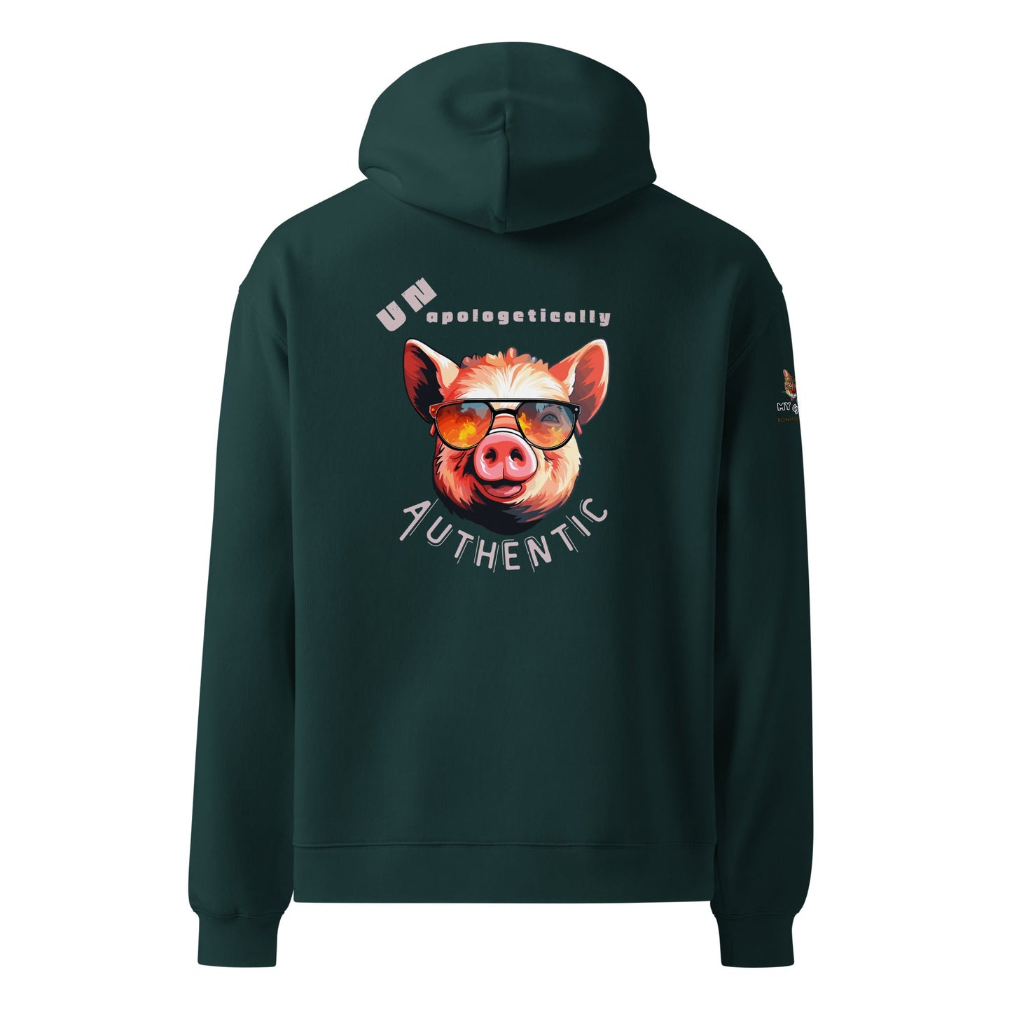 Unapologetically Authentic Unisex Plush Hoodie - My Social Cat Bonafide Boutique LLCUnapologetically Authentic Unisex Plush HoodieHooded sweatshirtMy Social Cat Bonafide Boutique LLCPine GreenSauthenticauthenticity