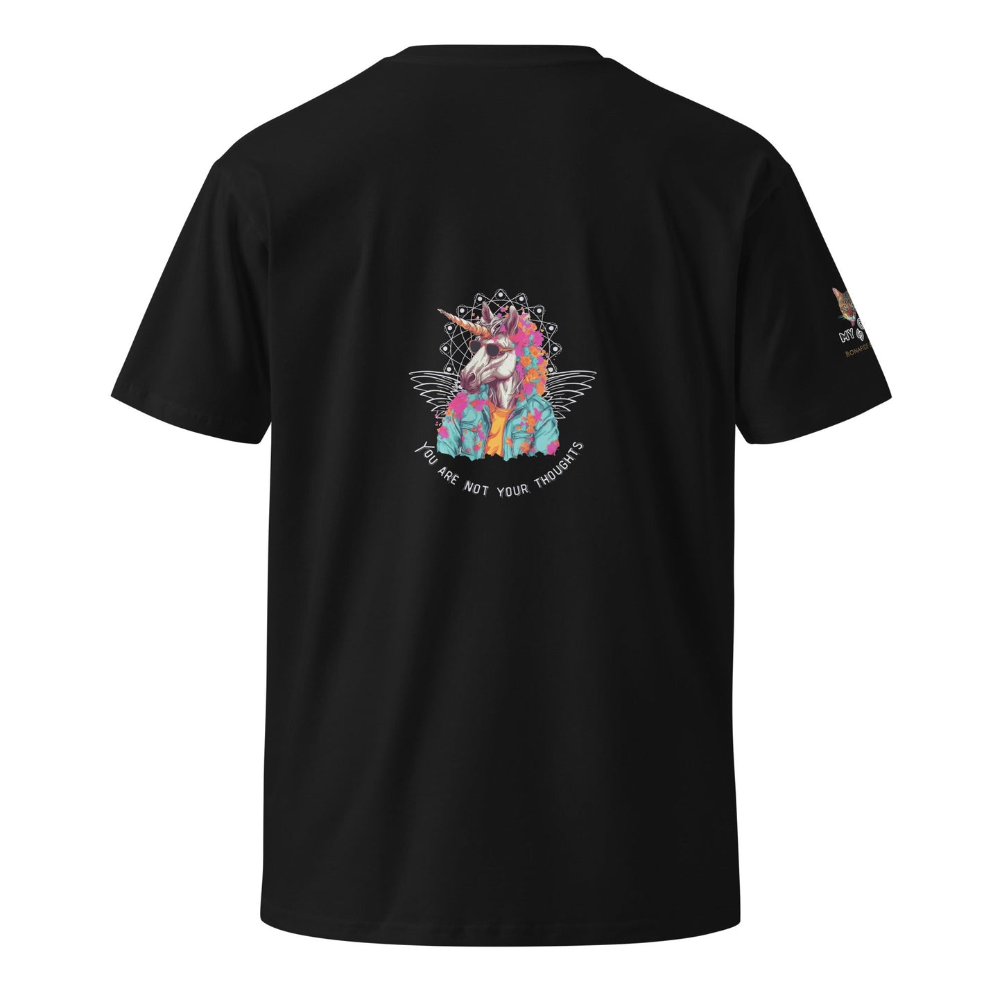 Unicorn Thoughts Unisex Premium Tee - My Social Cat Bonafide Boutique LLCUnicorn Thoughts Unisex Premium TeeT-shirtMy Social Cat Bonafide Boutique LLCBlackSarecotton
