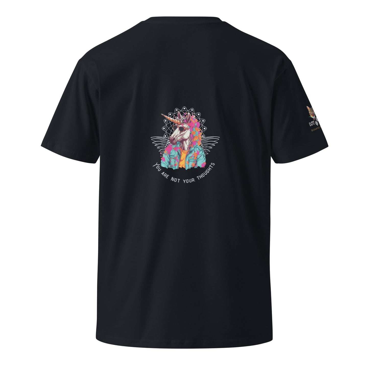 Unicorn Thoughts Unisex Premium Tee - My Social Cat Bonafide Boutique LLCUnicorn Thoughts Unisex Premium TeeT-shirtMy Social Cat Bonafide Boutique LLCNavySarecotton