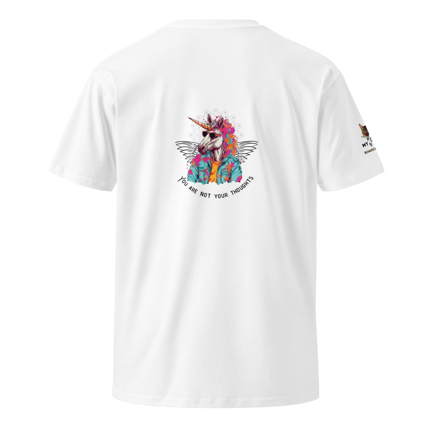 Unicorn Thoughts Unisex Premium Tee - My Social Cat Bonafide Boutique LLCUnicorn Thoughts Unisex Premium TeeT-shirtMy Social Cat Bonafide Boutique LLCWhiteSarecotton