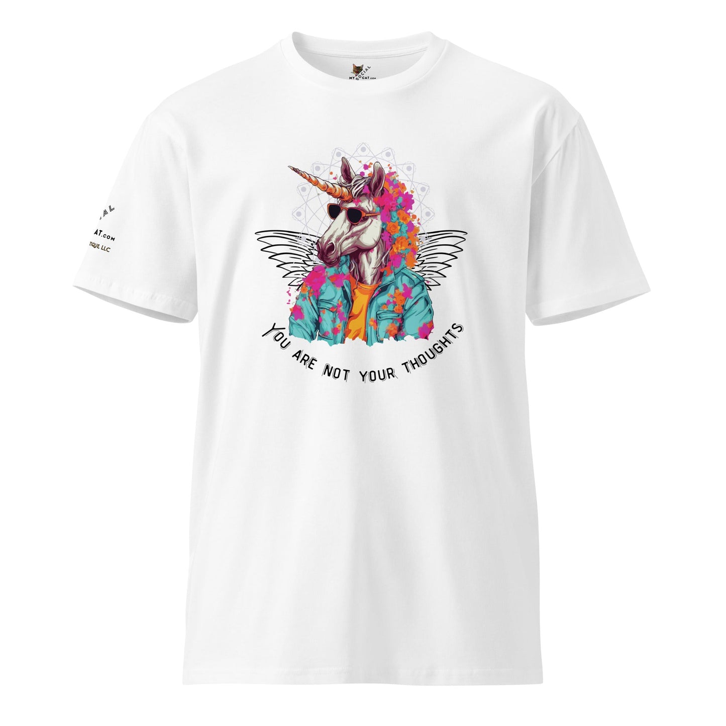 Unicorn Thoughts Unisex Premium Tee - My Social Cat Bonafide Boutique LLCUnicorn Thoughts Unisex Premium TeeT-shirtMy Social Cat Bonafide Boutique LLCWhiteSarecotton