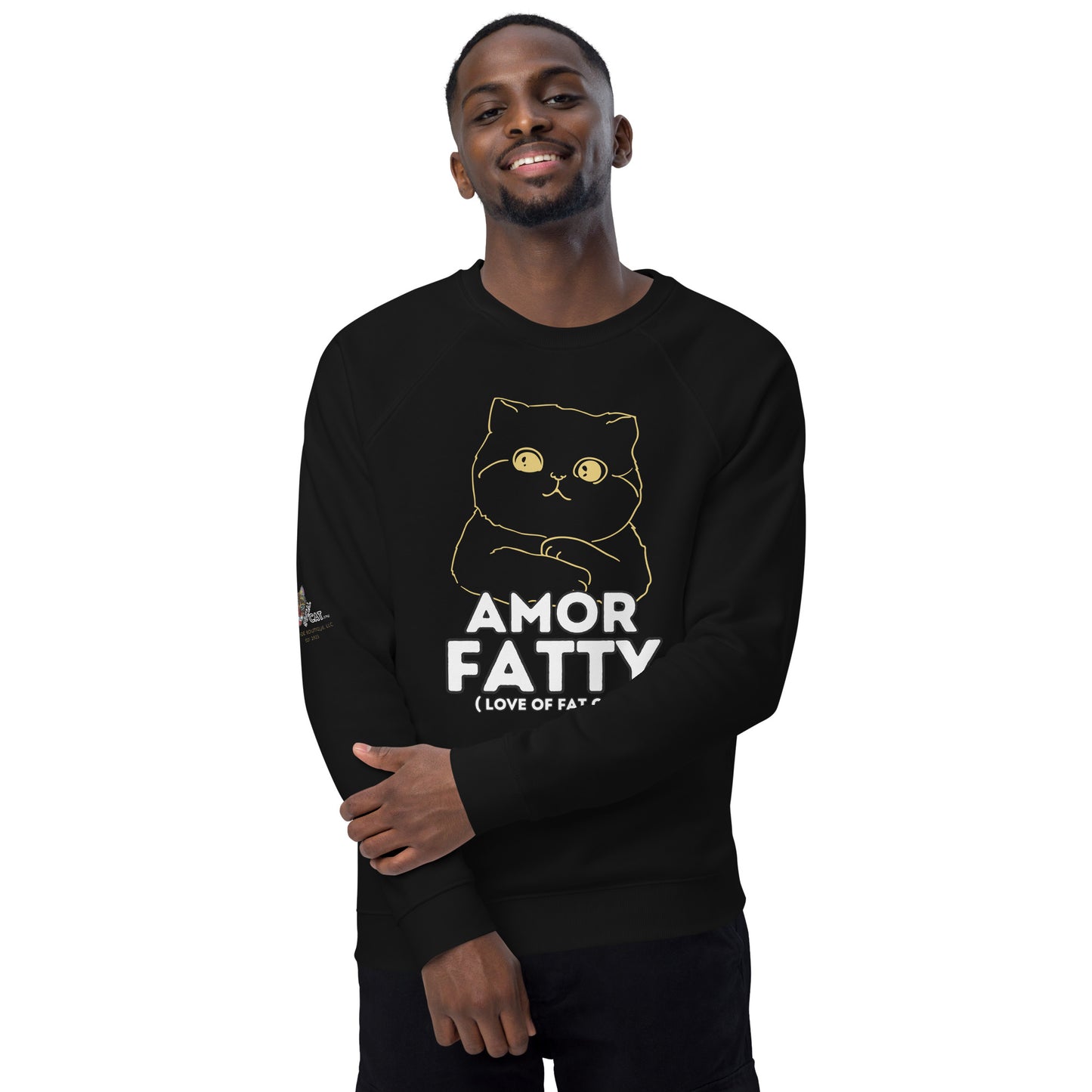 Amor Fatty Unisex Organic Plush Sweatshirt