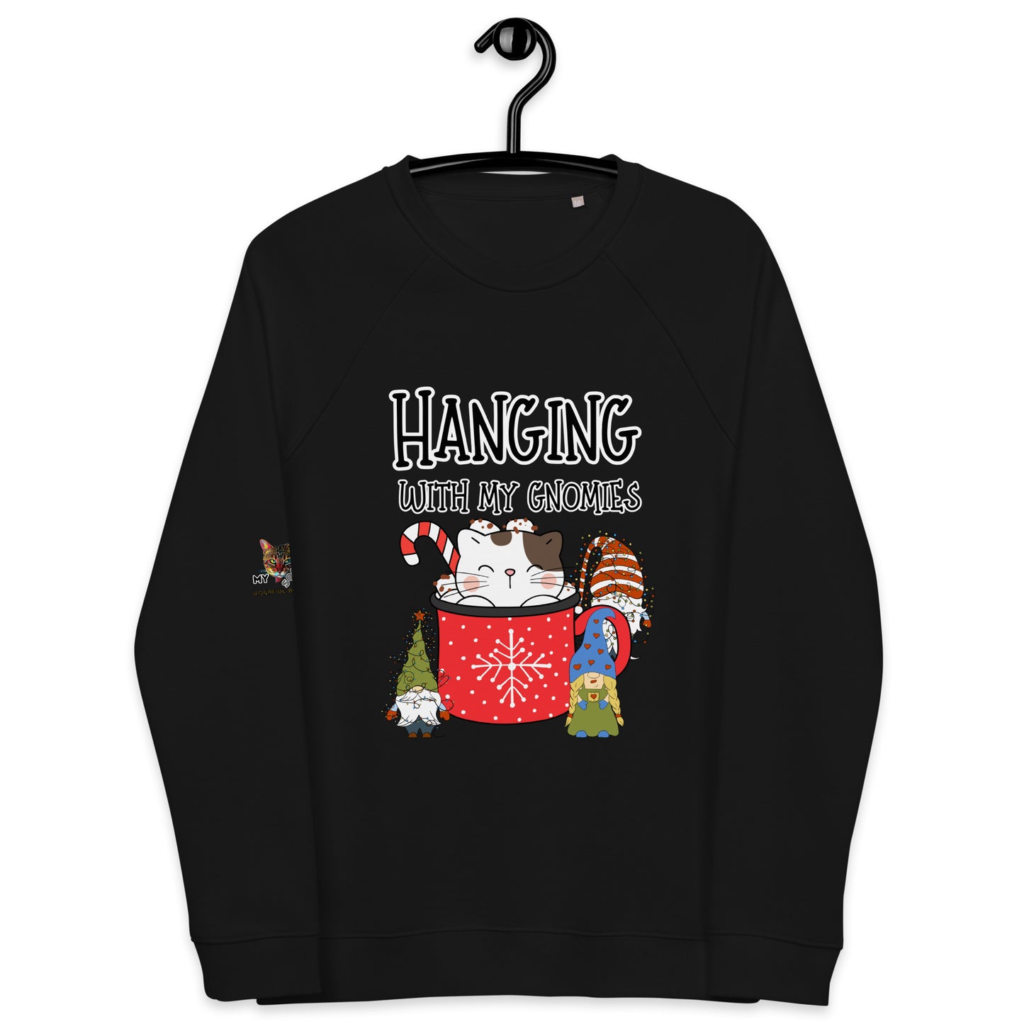 Cat Gnomies Unisex Organic Sweatshirt